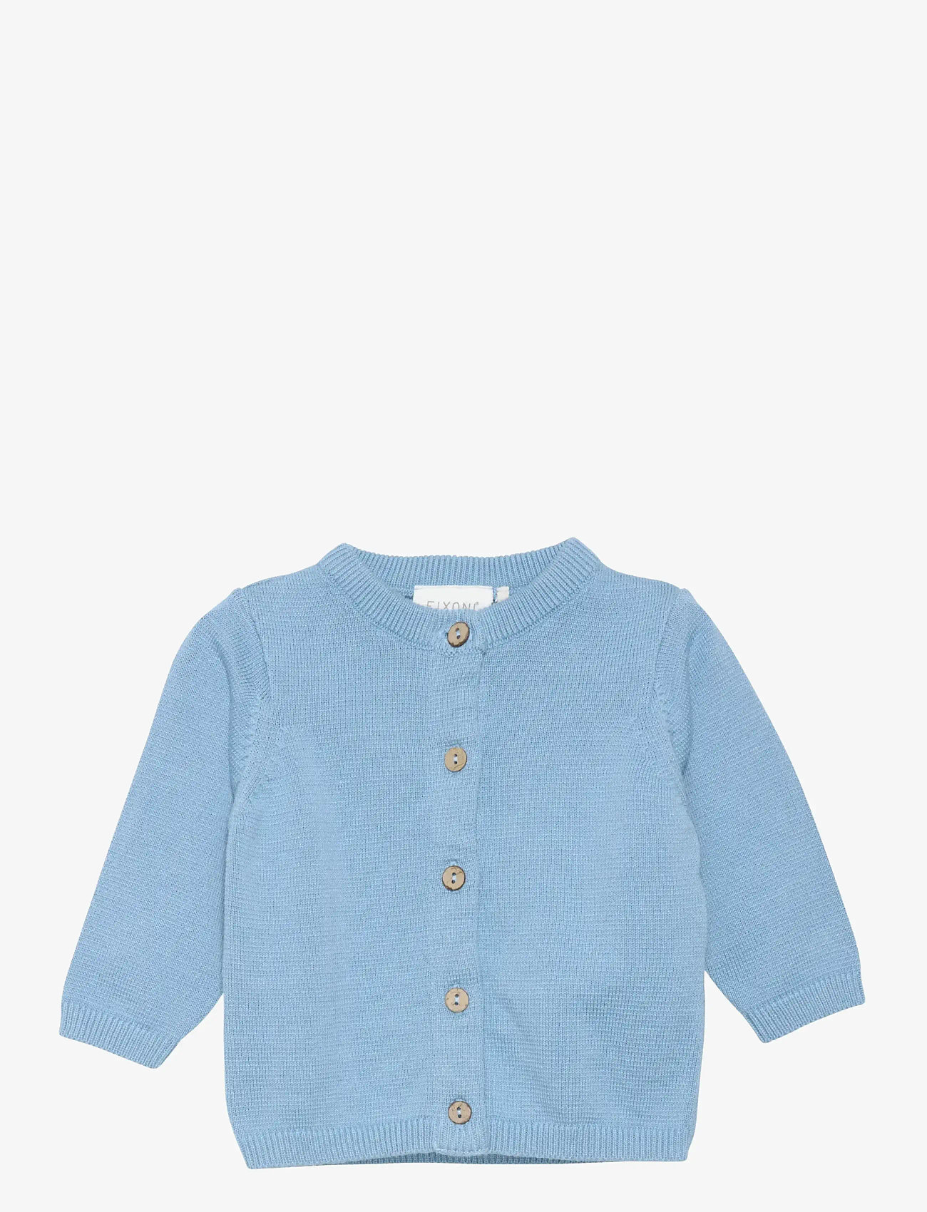 Fixoni - Knitted Cardigan - cardigans - ashley blue - 0