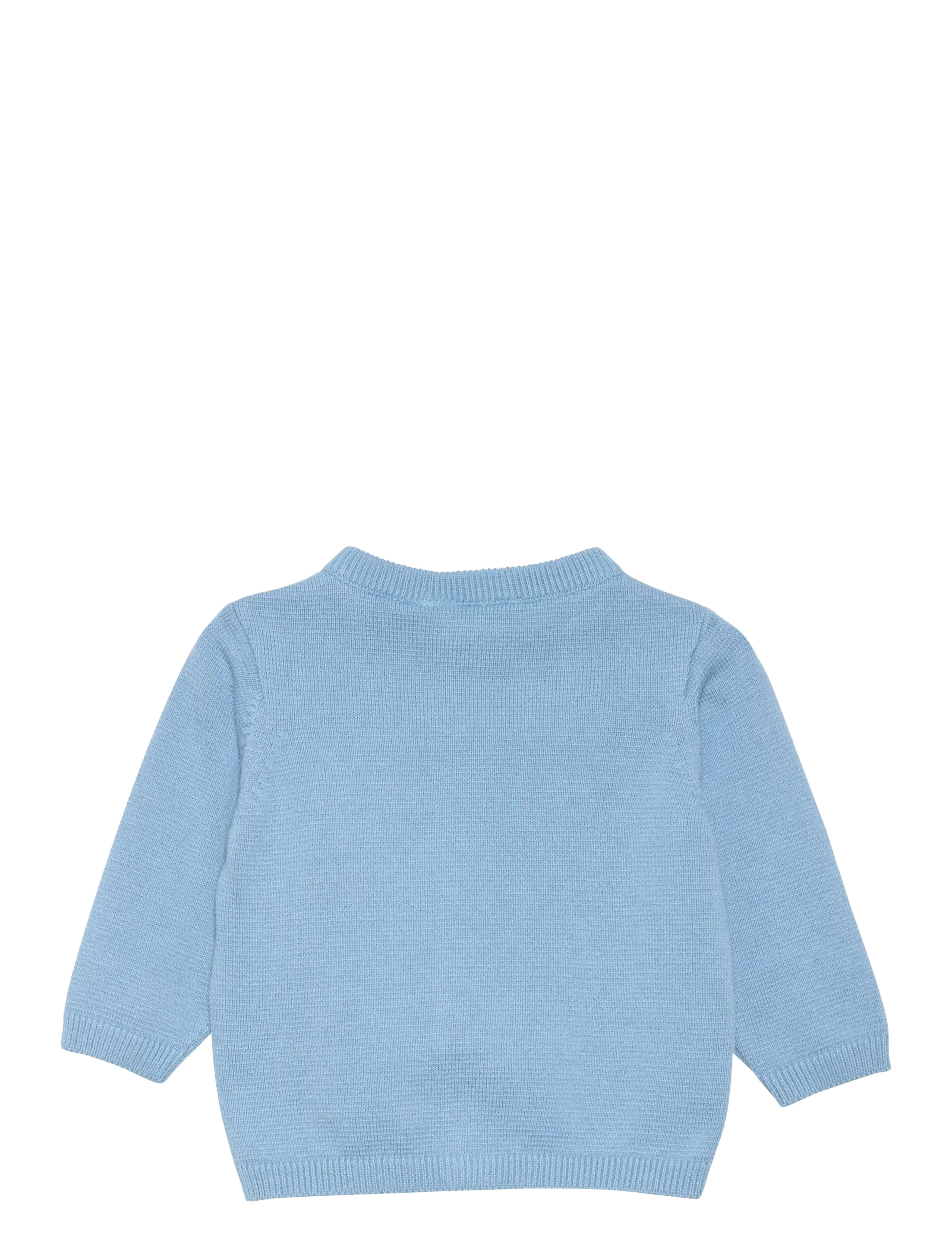 Fixoni - Knitted Cardigan - koftor - ashley blue - 1