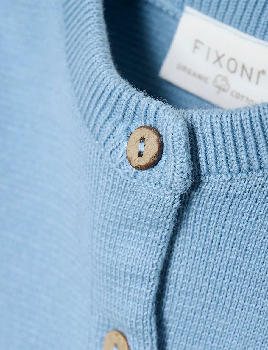 Fixoni - Knitted Cardigan - koftor - ashley blue - 2