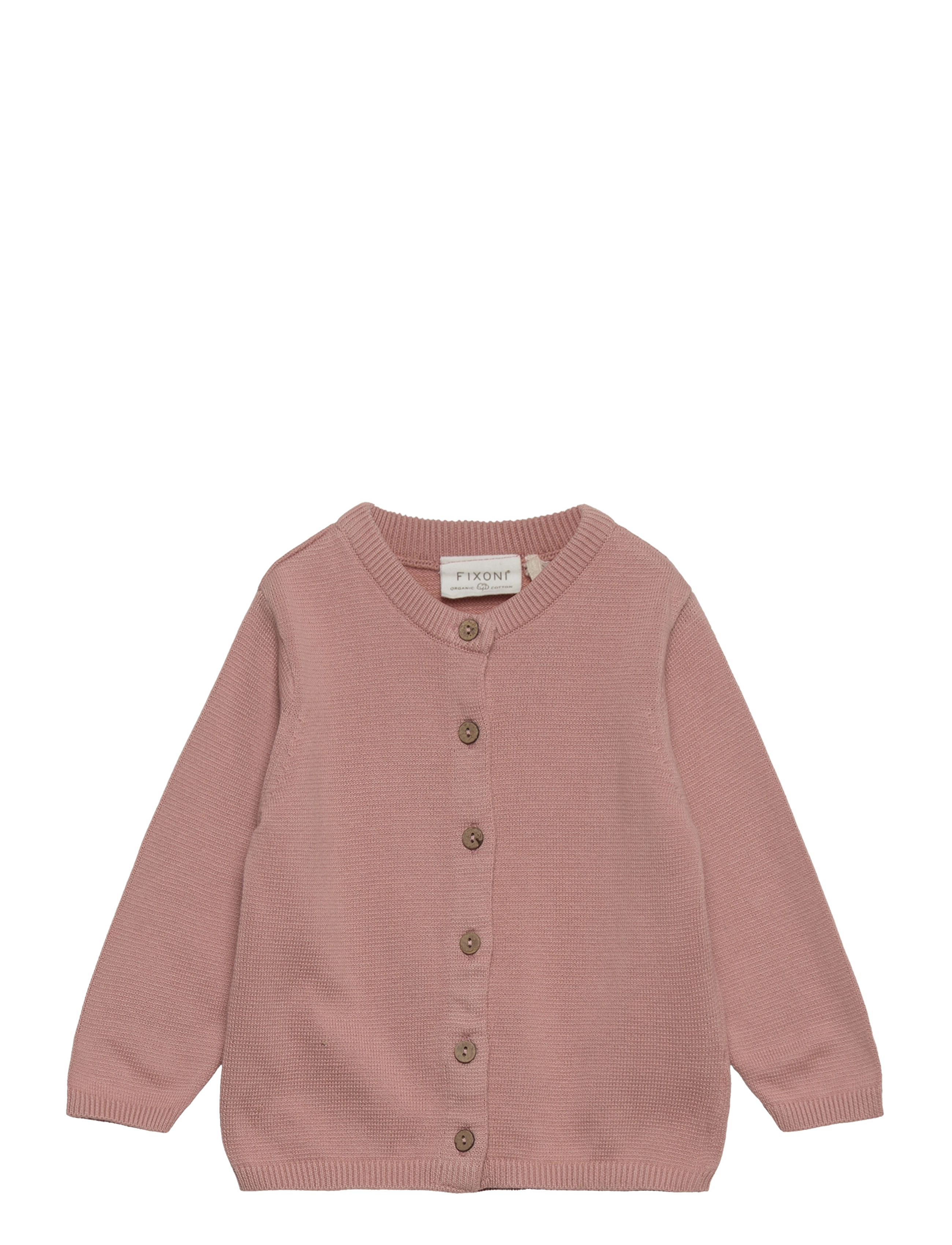 Fixoni Knitted Cardigan, 92, Knitwear, Rosa - Cardigans, Kinder