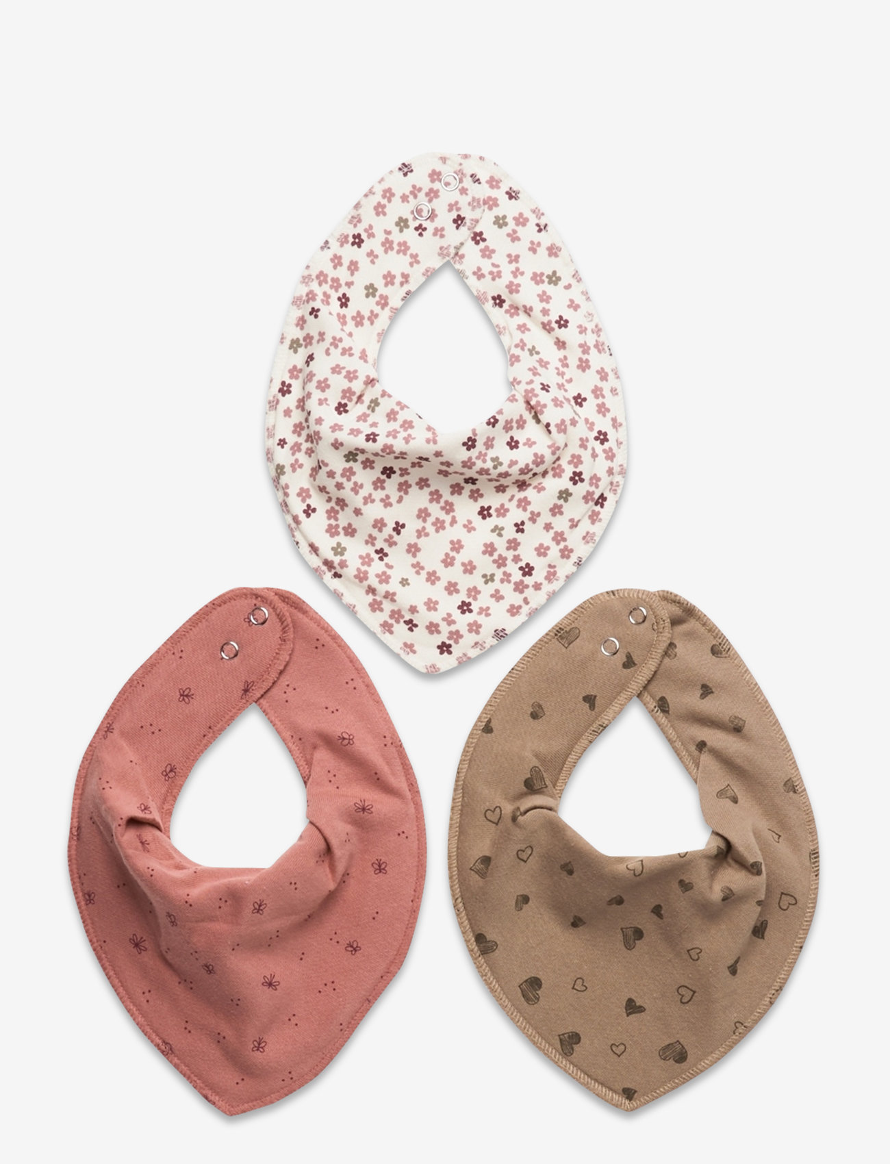 Fixoni - Bandana Bibs 3-pack - lätzchen - old rose - 0