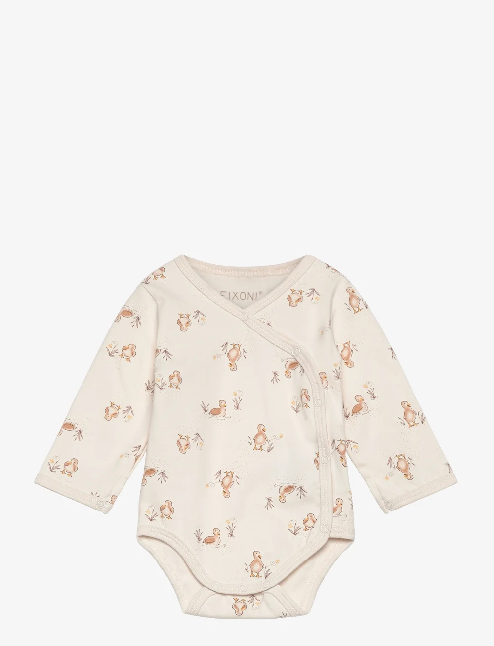 Fixoni - Wrap Body LS AOP - langärmelige bodys - doe - 0