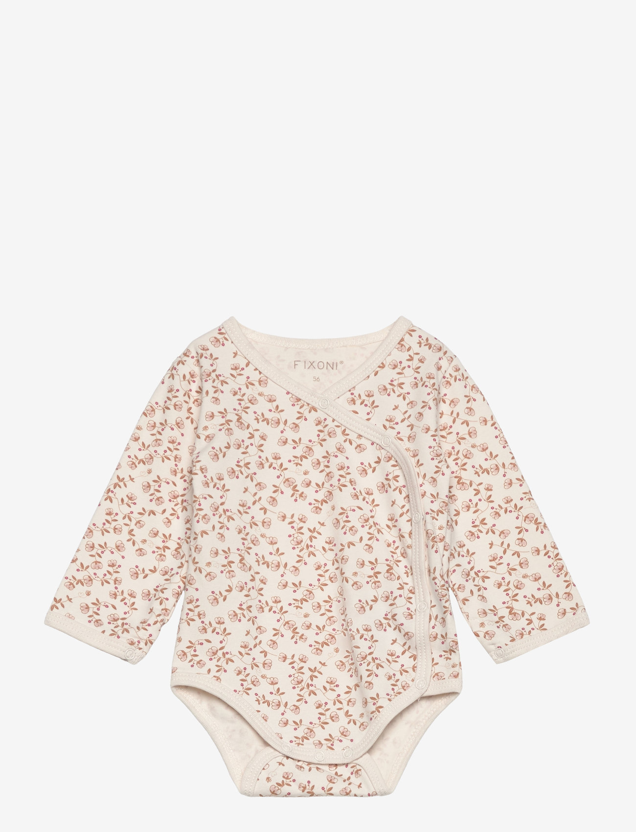 Fixoni - Wrap Body LS AOP - pikkade varrukatega bodid - pale mauve - 0