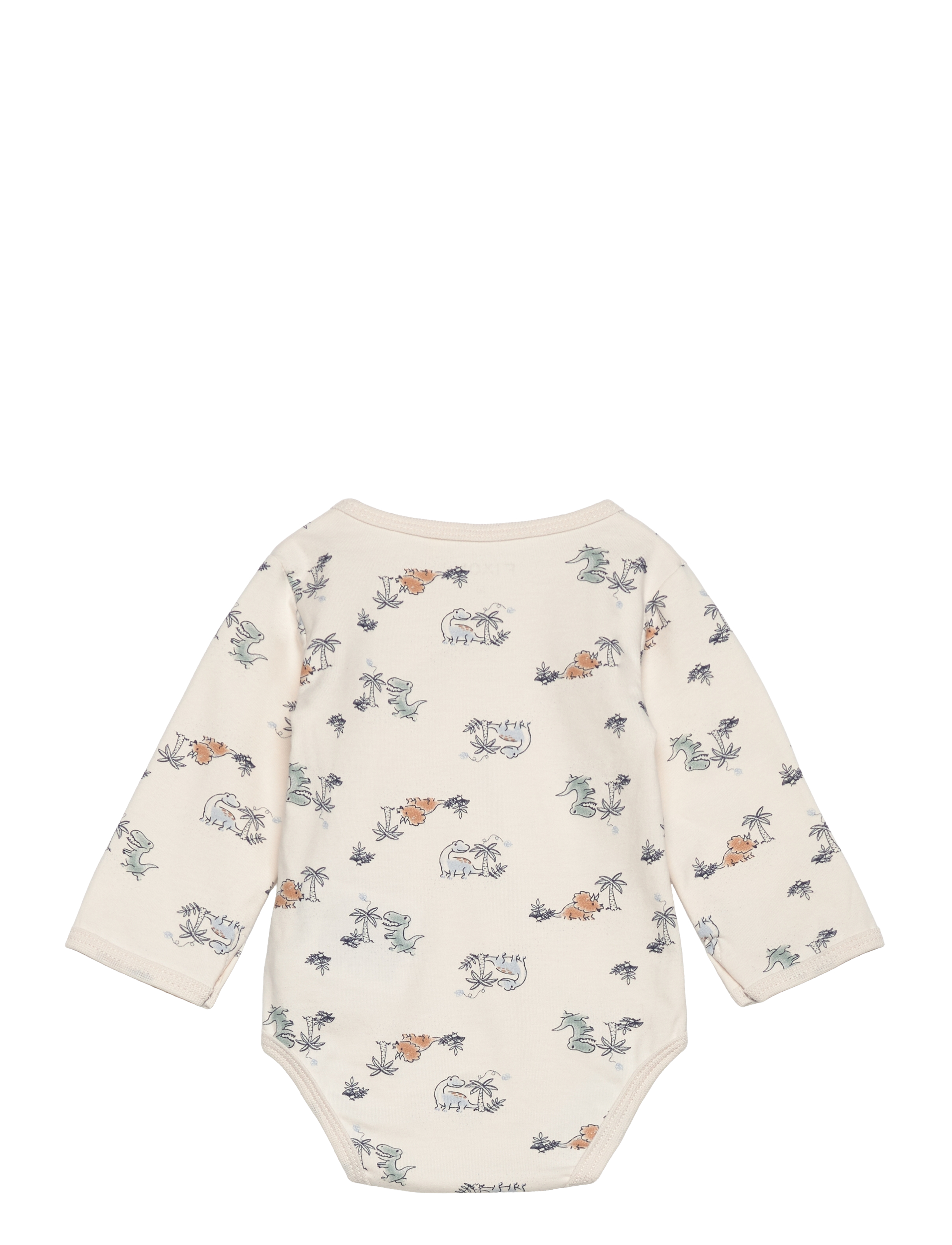 Fixoni - Wrap Body LS AOP - långärmade bodies - zen blue - 1