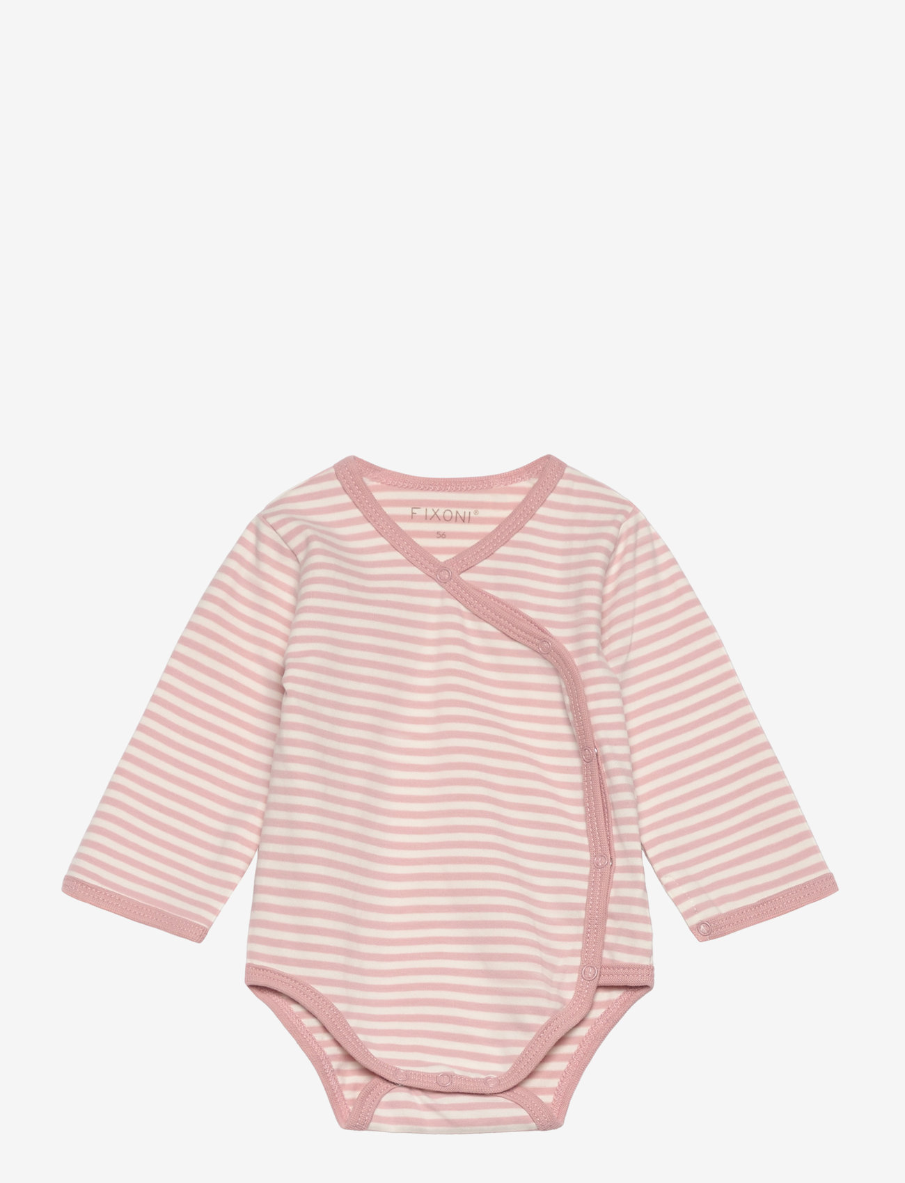 Fixoni - Wrap Body LS Y/D Stripe - rāpulīši ar garām piedurknēm - pale mauve - 0