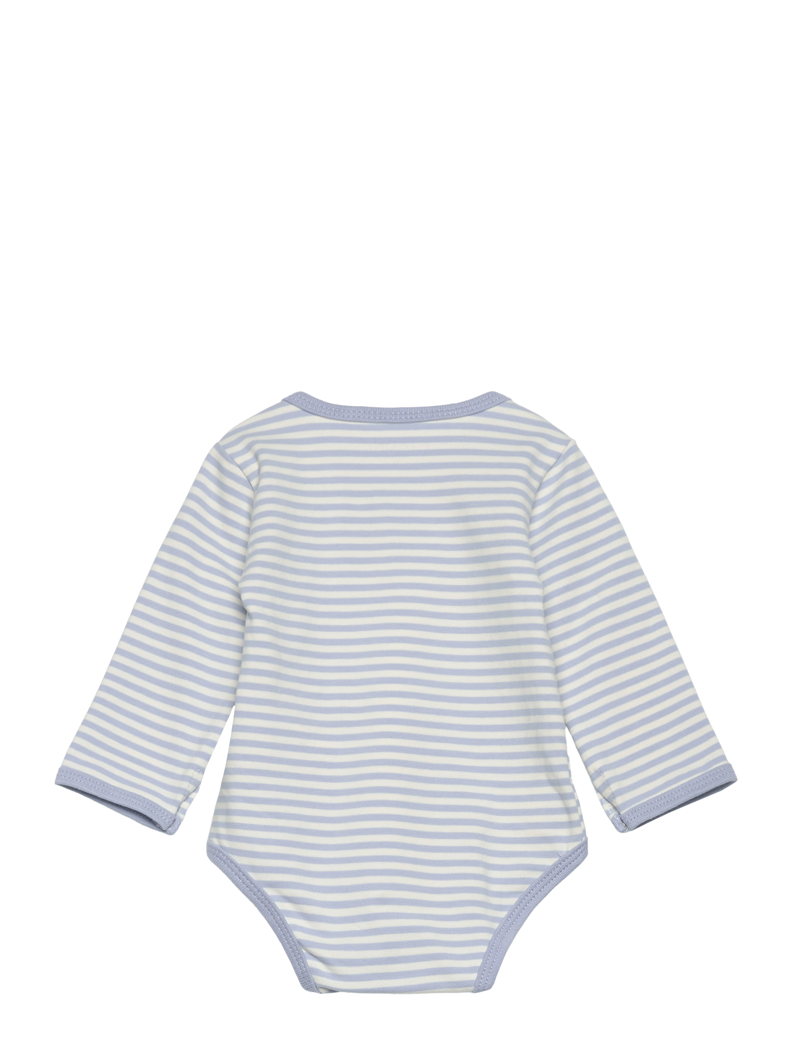 Fixoni - Wrap Body LS Y/D Stripe - långärmade bodies - zen blue - 1