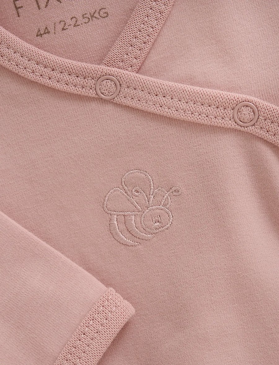 Fixoni - Wrap Body LS - langærmede bodyer - pale mauve - 2
