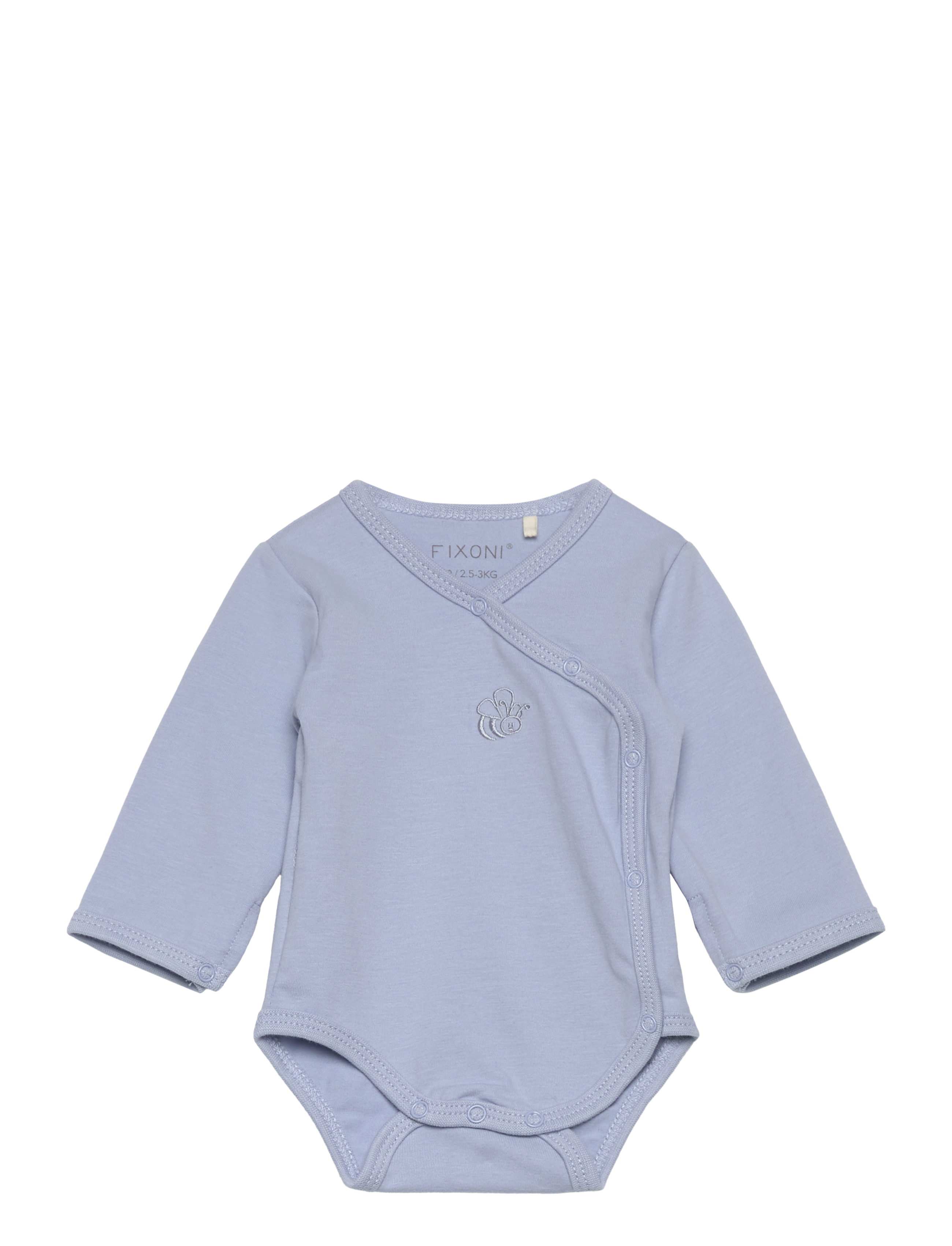 Fixoni Wrap Body Ls, 50, Blue, Bodys > Langærmede, Børn