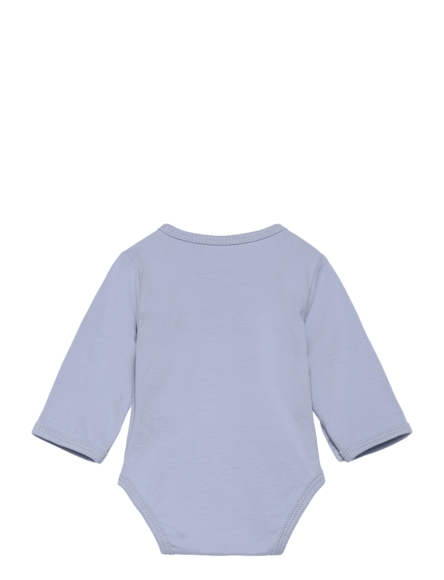 Fixoni - Wrap Body LS - långärmade bodies - zen blue - 1