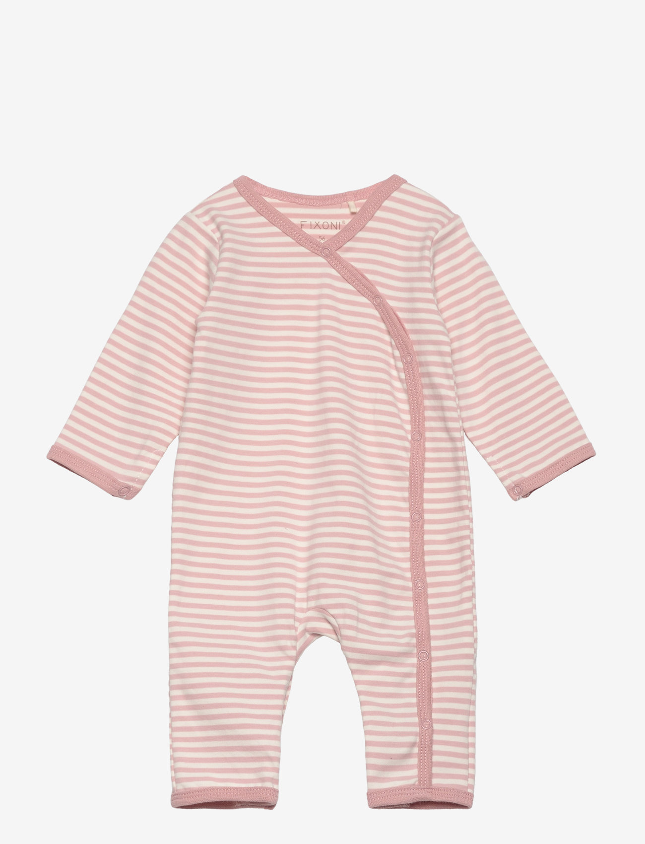 Fixoni - Jumpsuit Y/D Stripe - långärmade bodysuits - pale mauve - 0