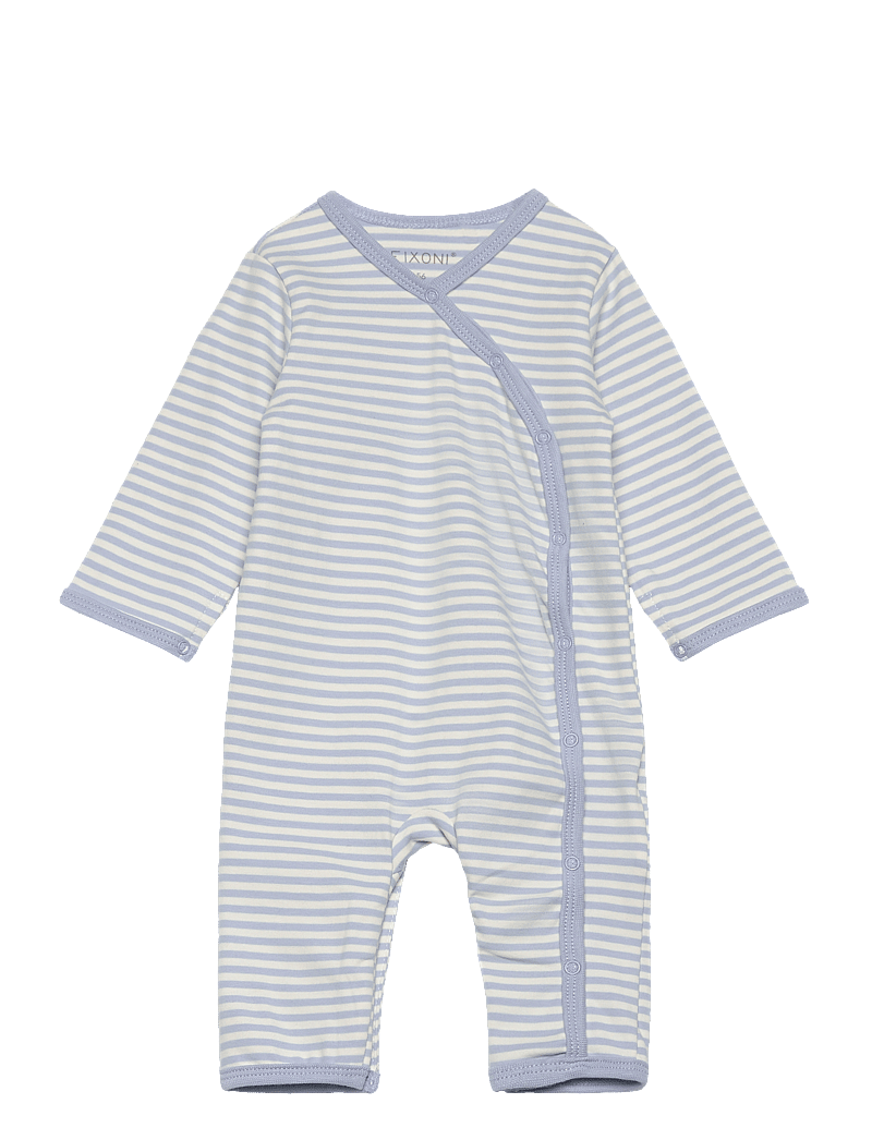 Fixoni - Jumpsuit Y/D Stripe - långärmade bodysuits - zen blue - 0