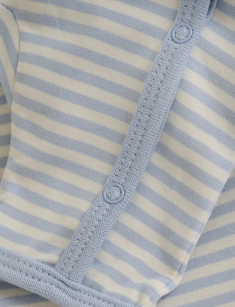 Fixoni - Jumpsuit Y/D Stripe - långärmade bodysuits - zen blue - 2