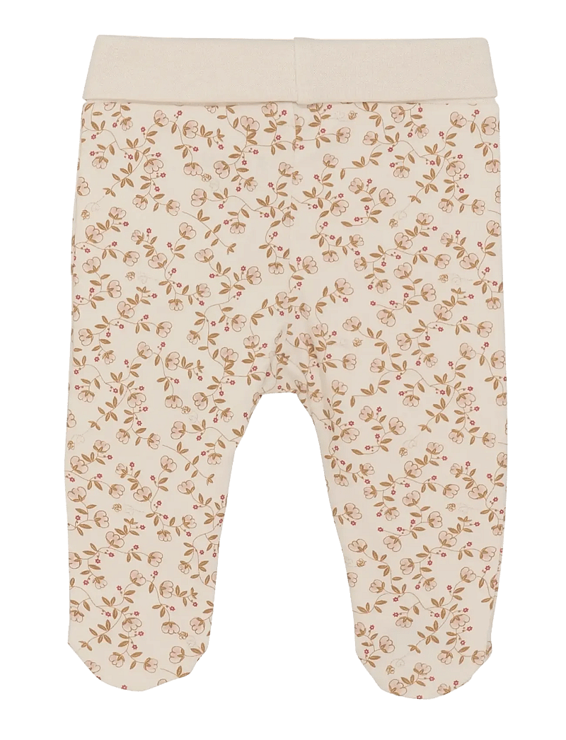 Fixoni - Pants w. feet - AOP - leggings - pale mauve - 1