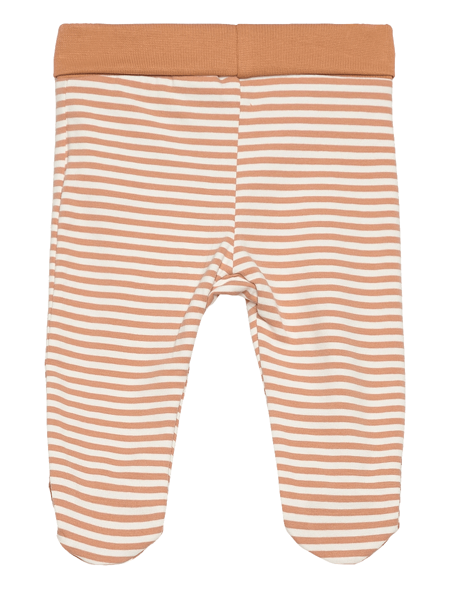 Fixoni - Leggings w.feet - Y/D Stripe - leggings - doe - 1