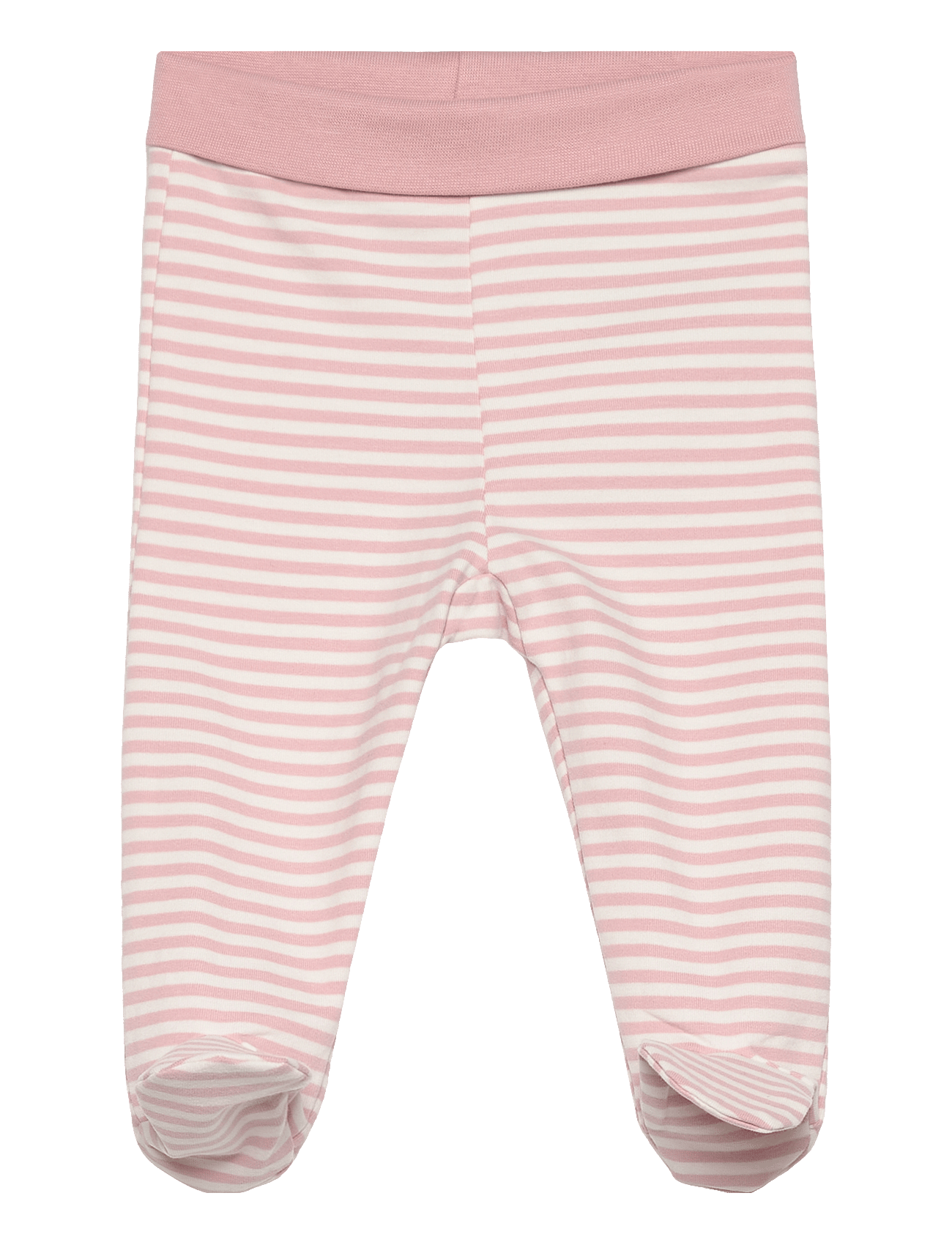 Leggings w.feet - Y/D Stripe - PALE MAUVE