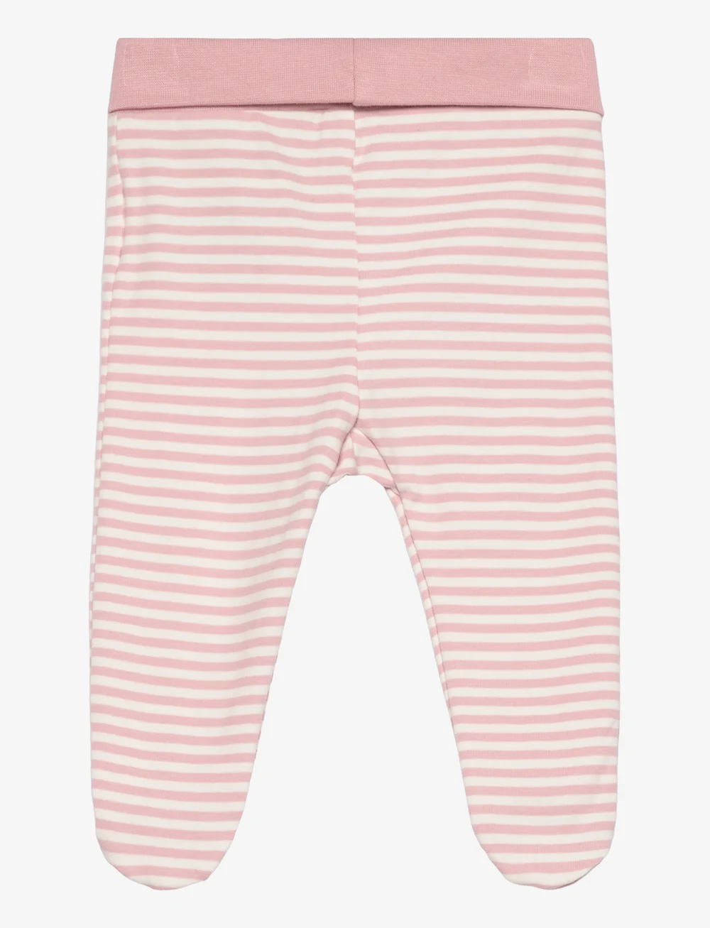 Fixoni - Leggings w.feet - Y/D Stripe - leggings - pale mauve - 1