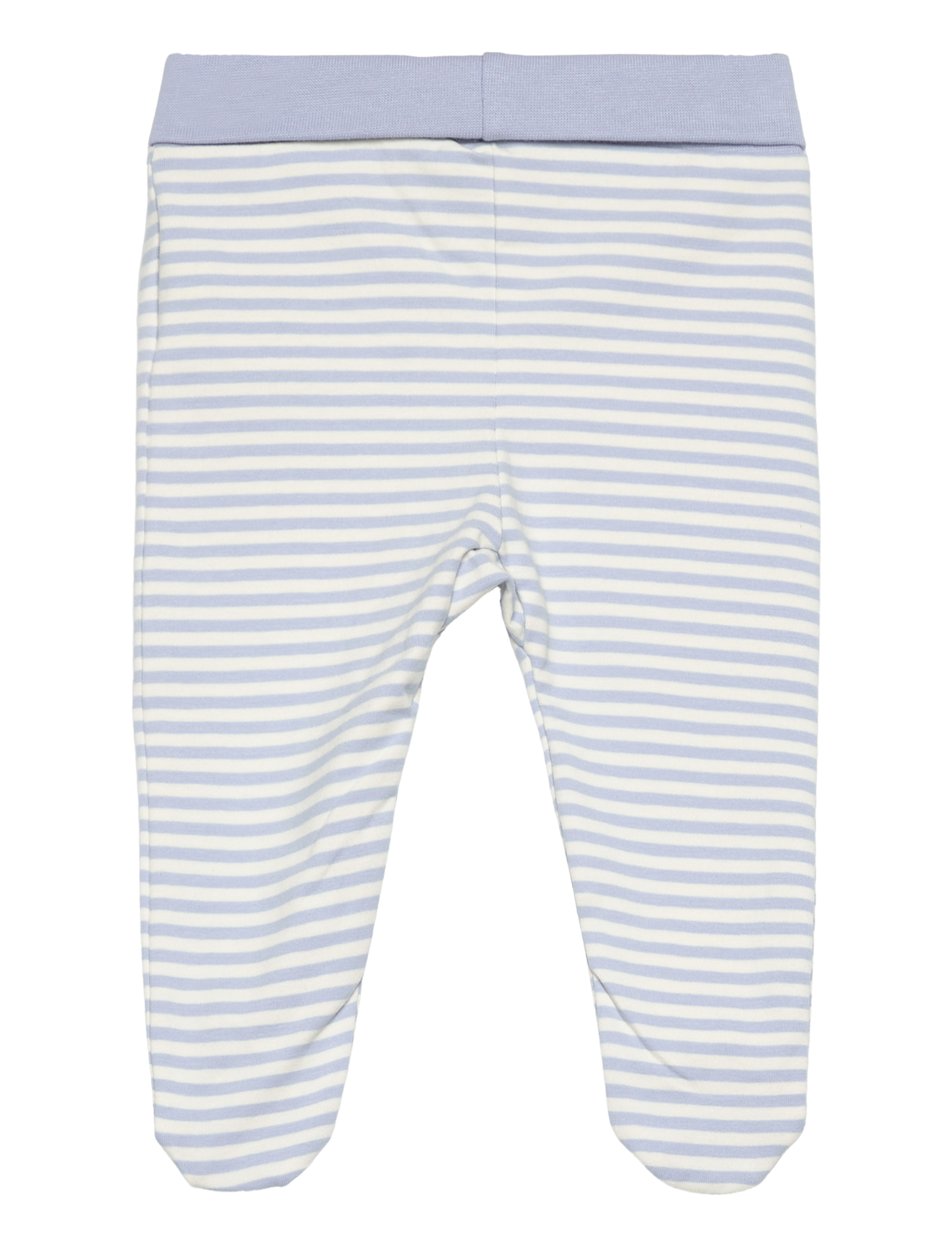 Fixoni - Leggings w.feet - Y/D Stripe - leggings - zen blue - 1