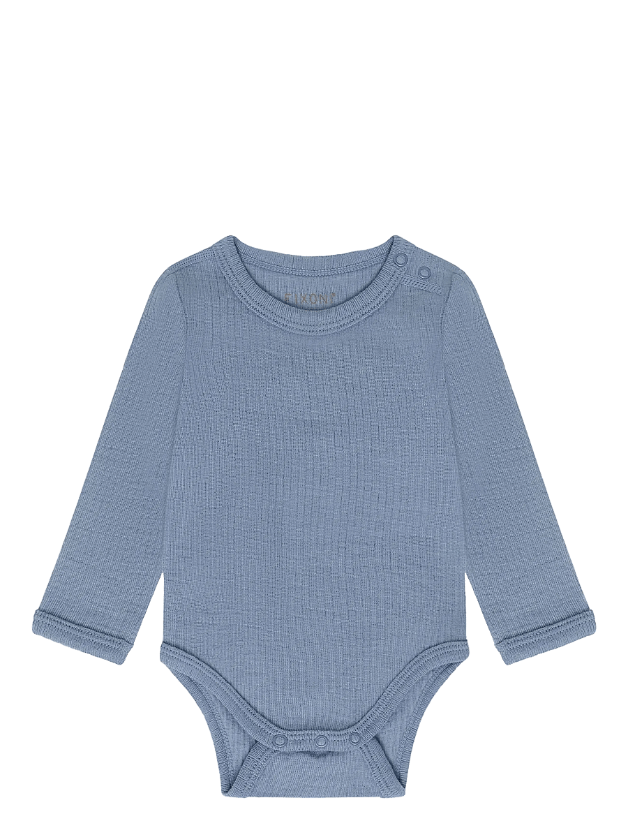 Fixoni - Body LS - underställ baby - windward blue - 0