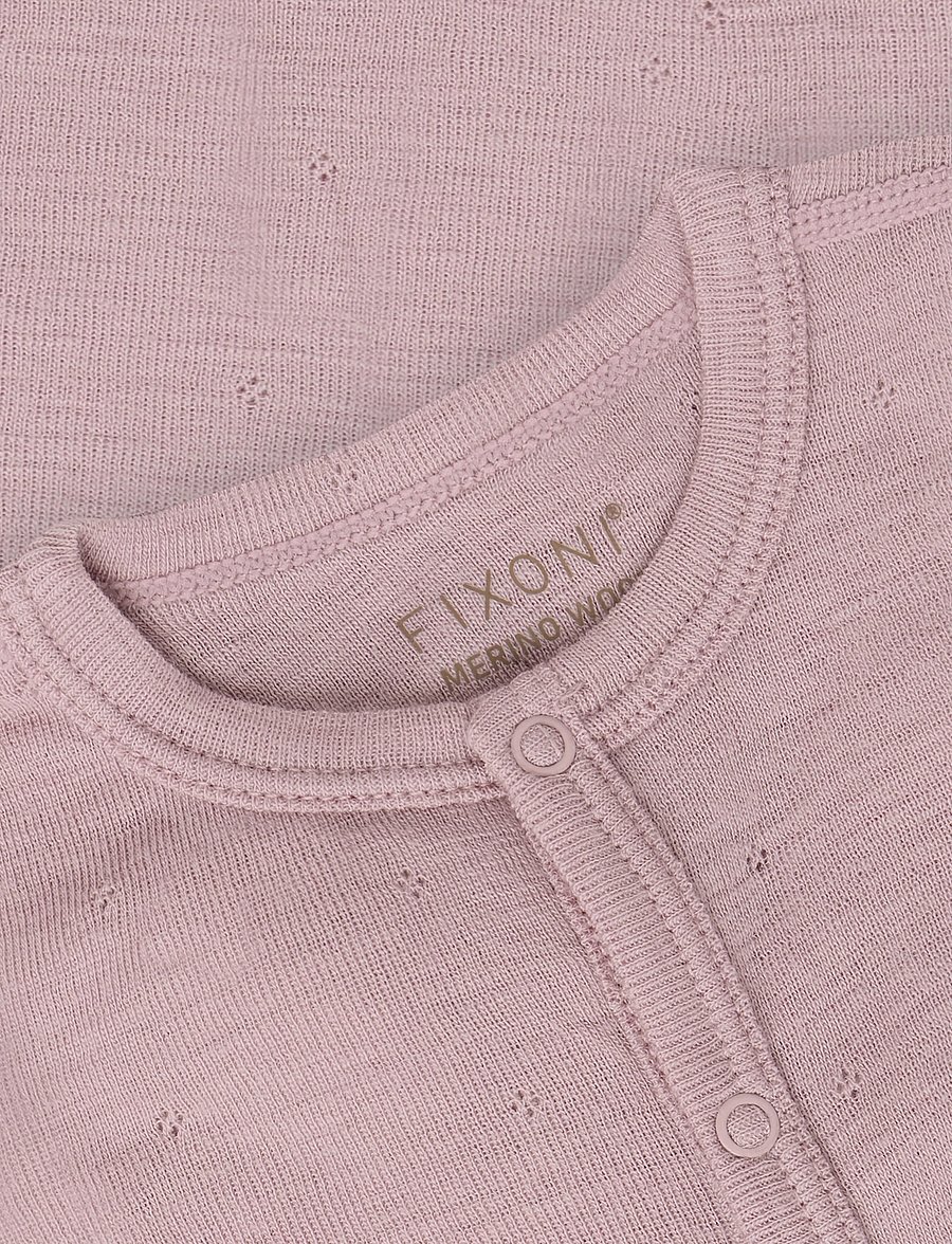 Fixoni - Jumpsuit - baselayer til baby - woodrose - 2