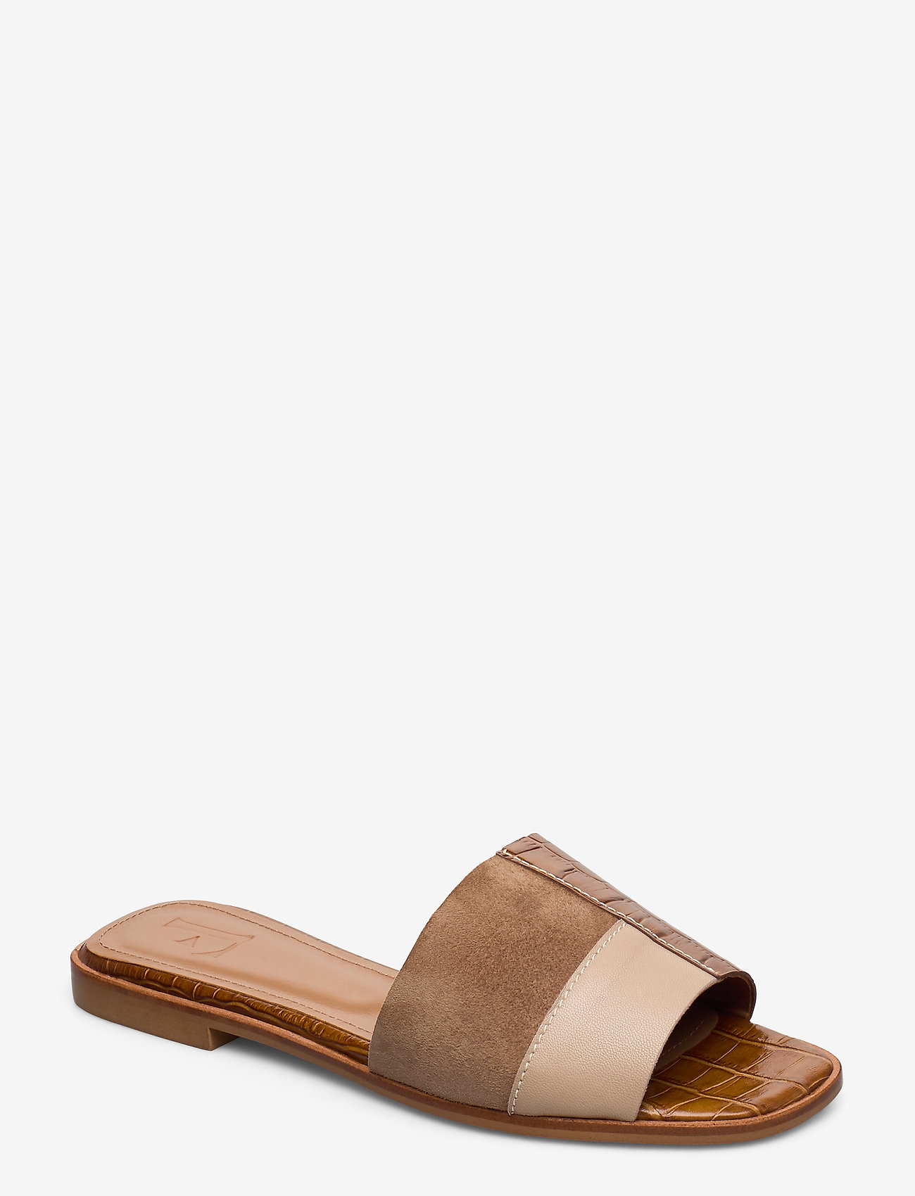 Flattered - Milla Cognac Suede / Cognac Croco Nappa / Sand Nappa - cognac - 0