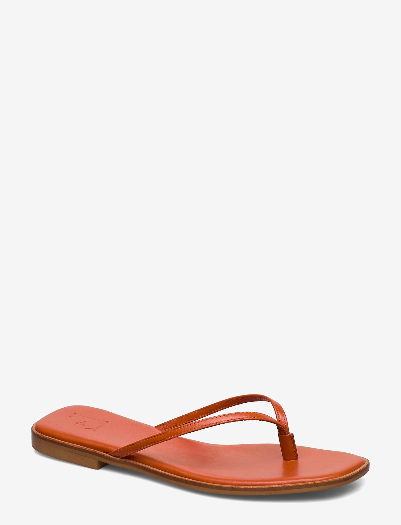 Flattered - Ylva Brick red Nappa - flade sandaler - brick red - 0