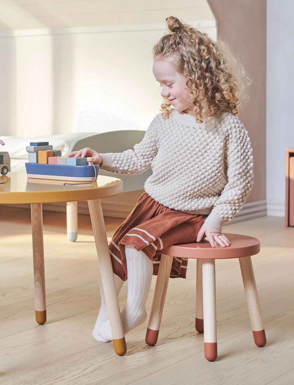 FLEXA - Taburet - stole & skamler - rose - 0