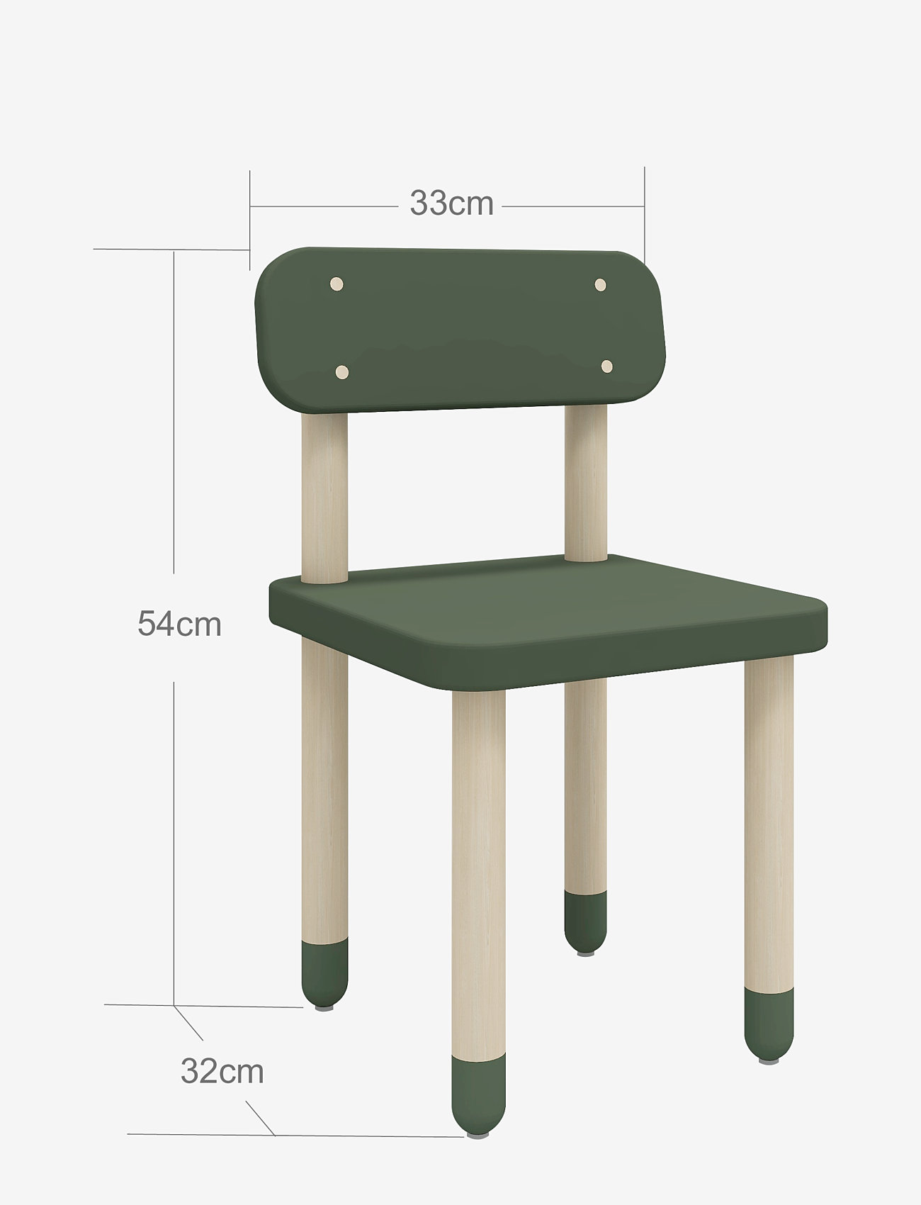 FLEXA - Chair with backrest - chairs & stools - green - 2