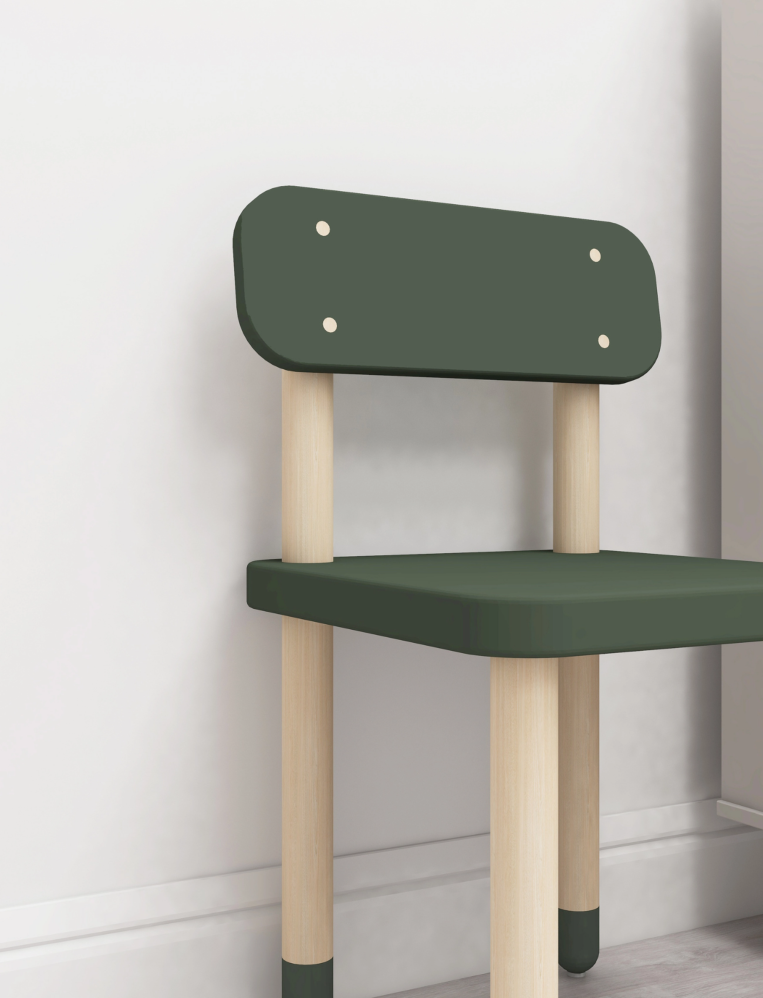 FLEXA Stol, 54.1X33.4X32.9 cm, Kids Decor, Grün - Furniture, Kinder