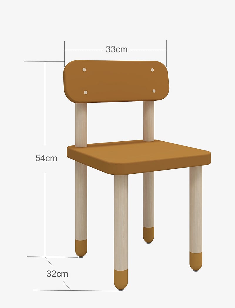 FLEXA - Chair with backrest - mööbel - yellow - 1