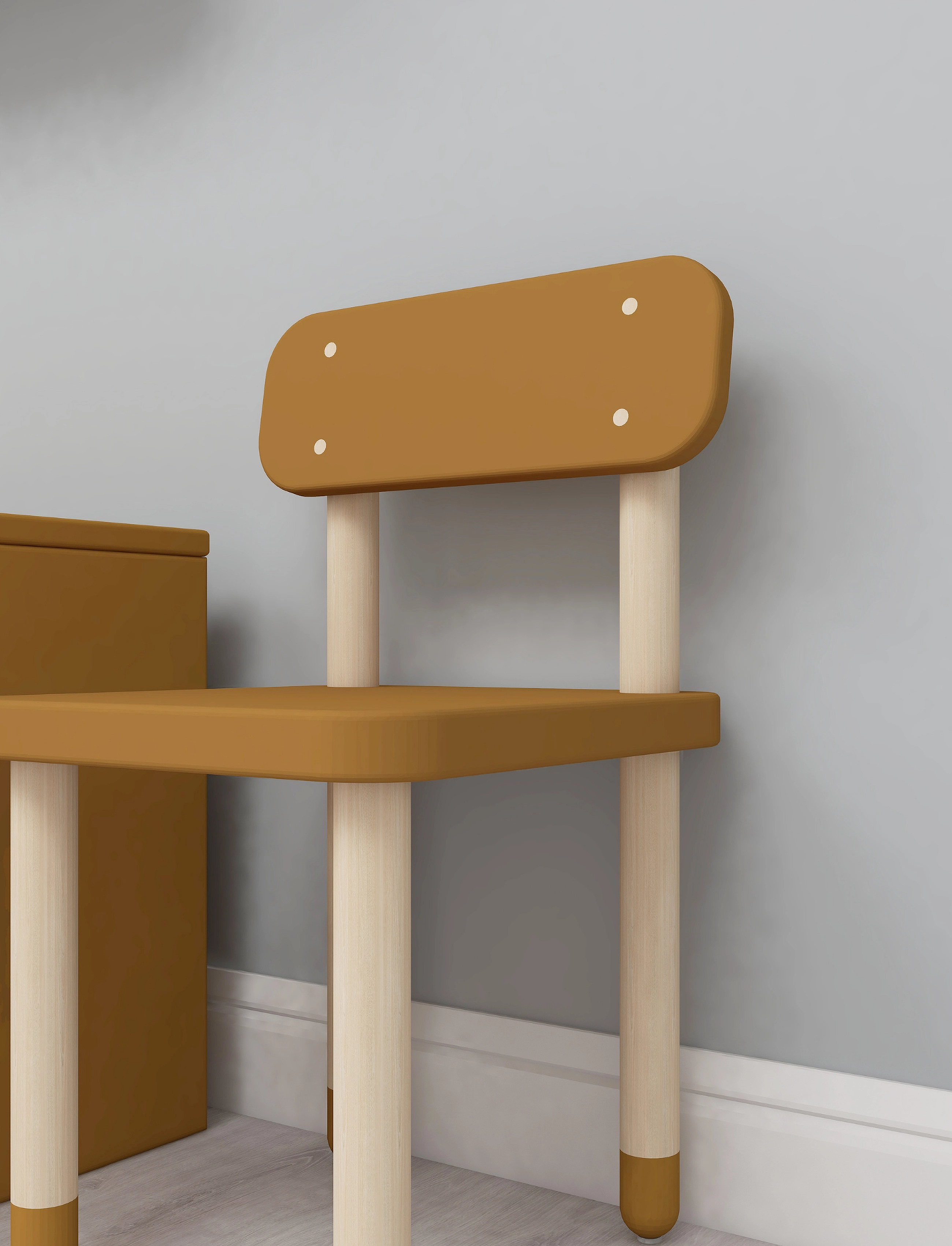 FLEXA Stol, 54.1X33.4X32.9 cm, Kids Decor, Gelb - Furniture, Kinder
