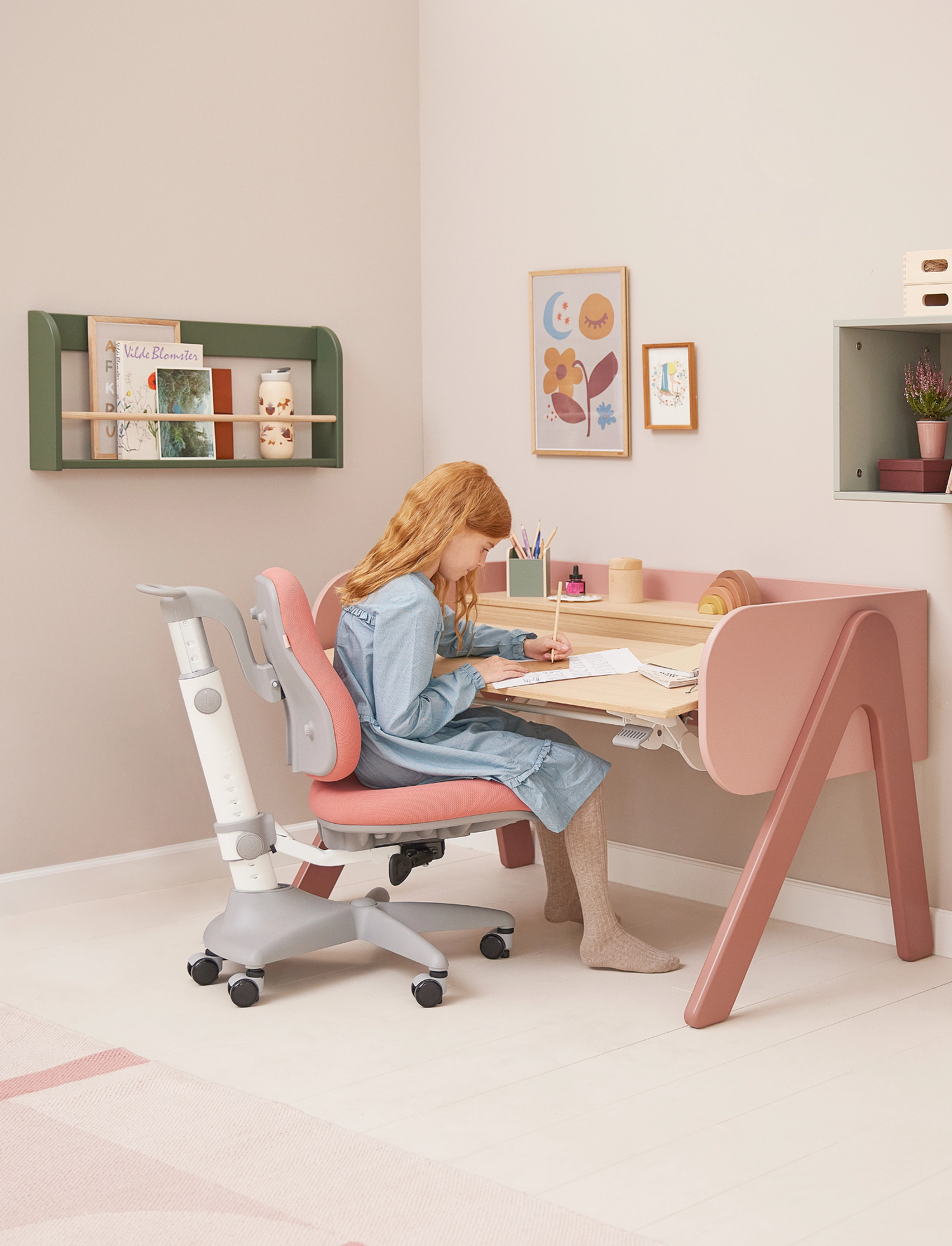 FLEXA Study Chair,,,Rosa Gr.72X65X62
