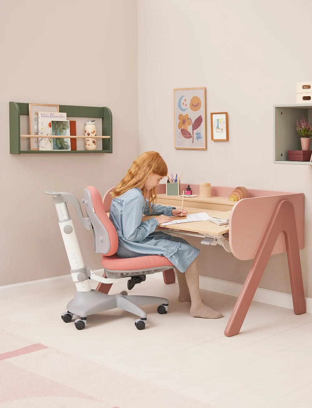 FLEXA - Study chair - toolid ja pingid - rosa - 0