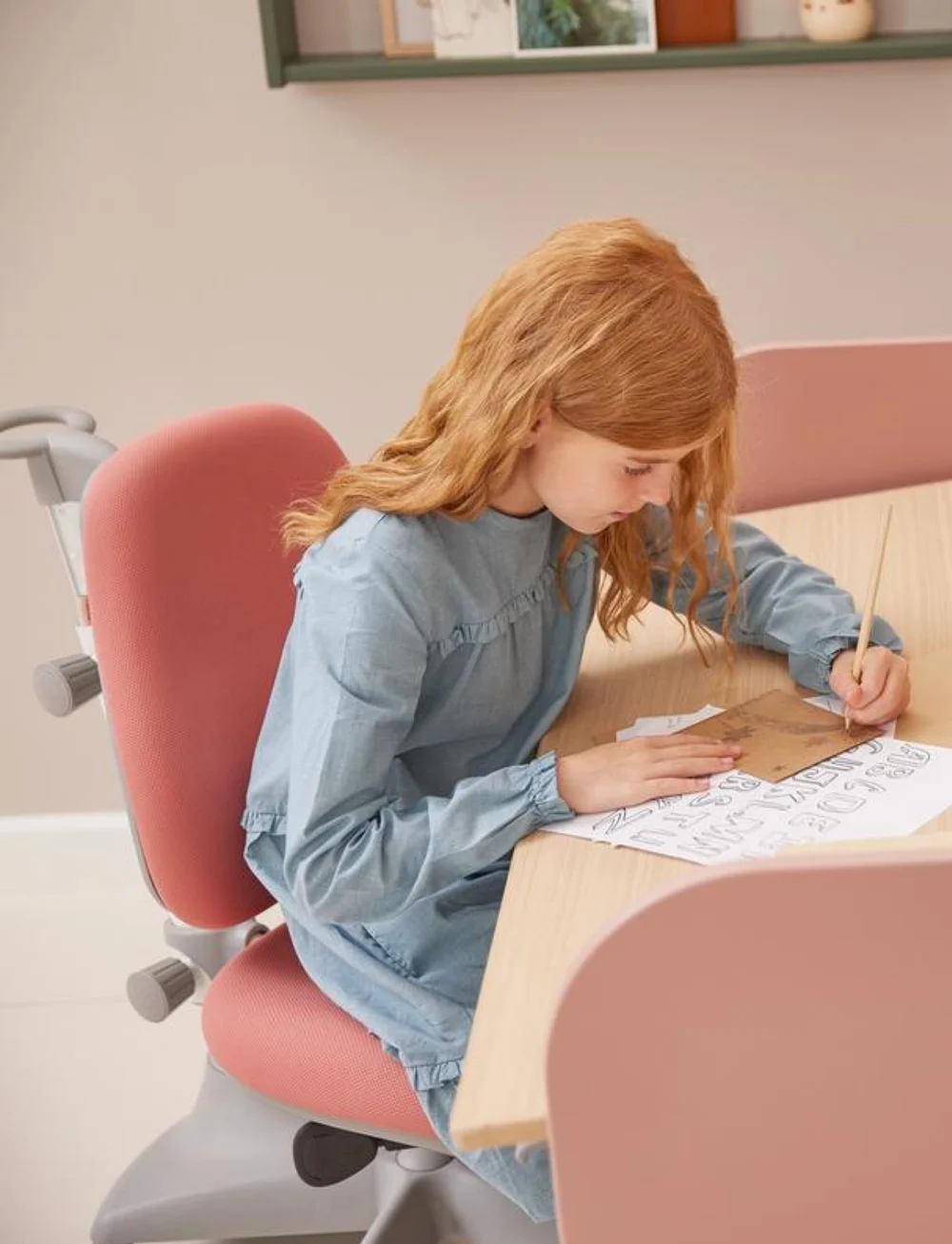 FLEXA - Study chair - toolid ja pingid - rosa - 2