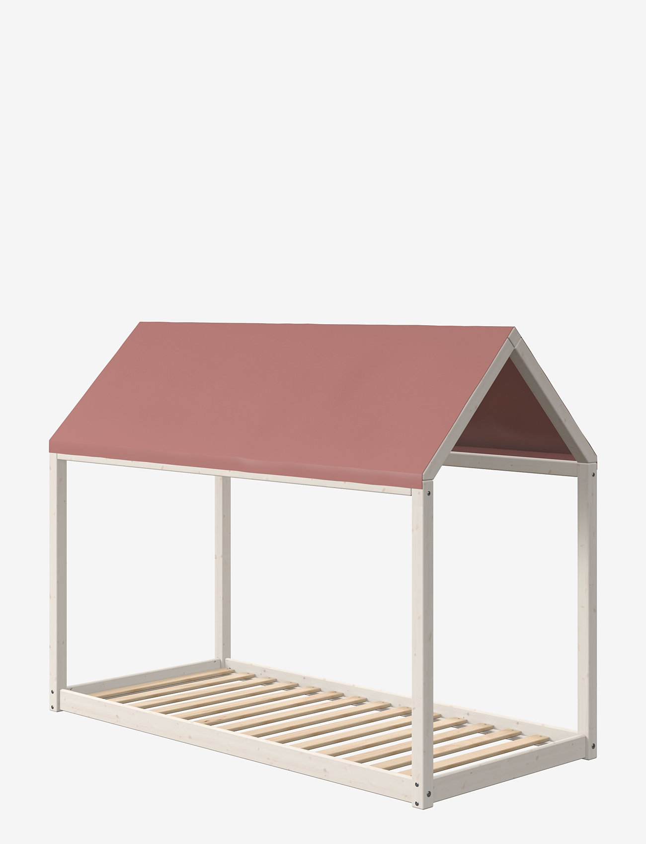 FLEXA - Tent roof cottage for Flexa house  Misty rose 200x90cm - children's beds & accessories - misty rose - 1