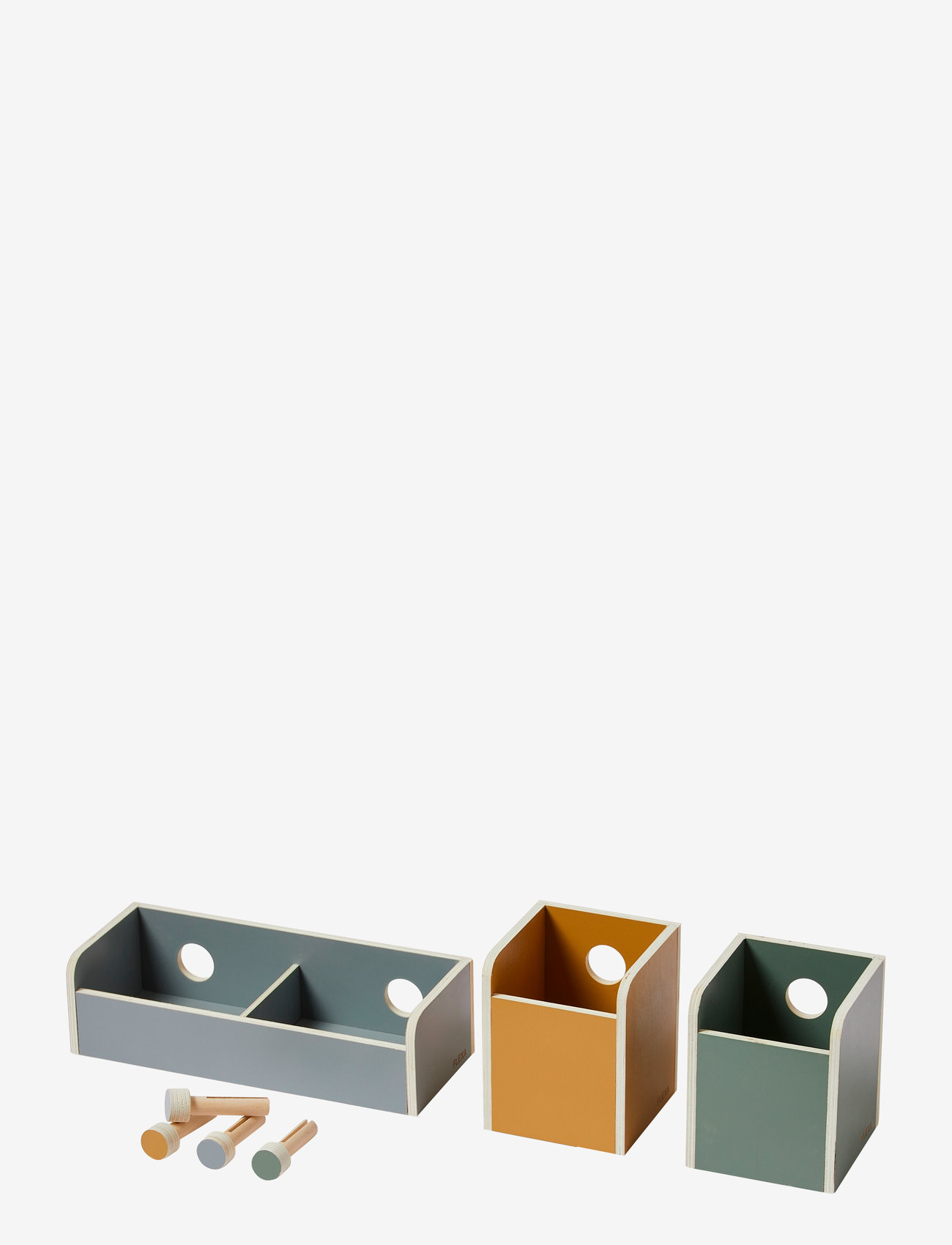 FLEXA - CREATE - uzglabāšanas kastes - multi color - 1