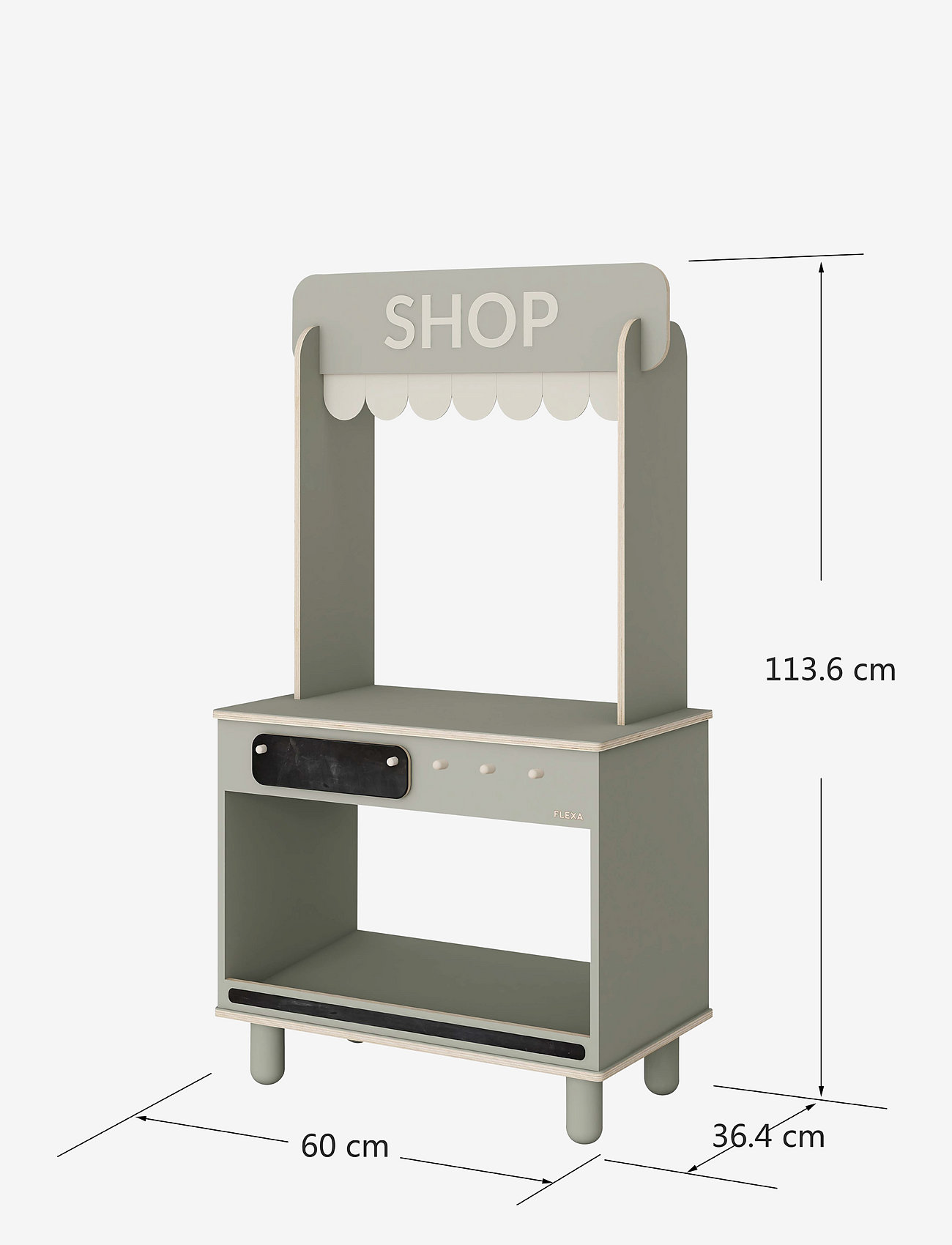 FLEXA - Butik og Café - legetøjskøbmandsboder - green - 4