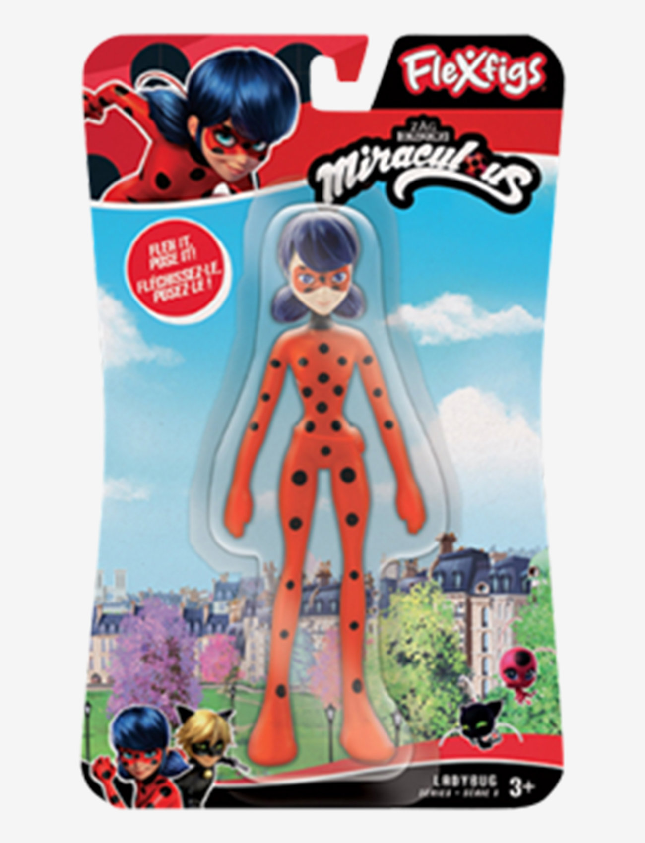 Flexfigs - Flexfigs 1 Pack - Miraculous Lady Bug - elokuvat ja tarinahahmot - multi - 0