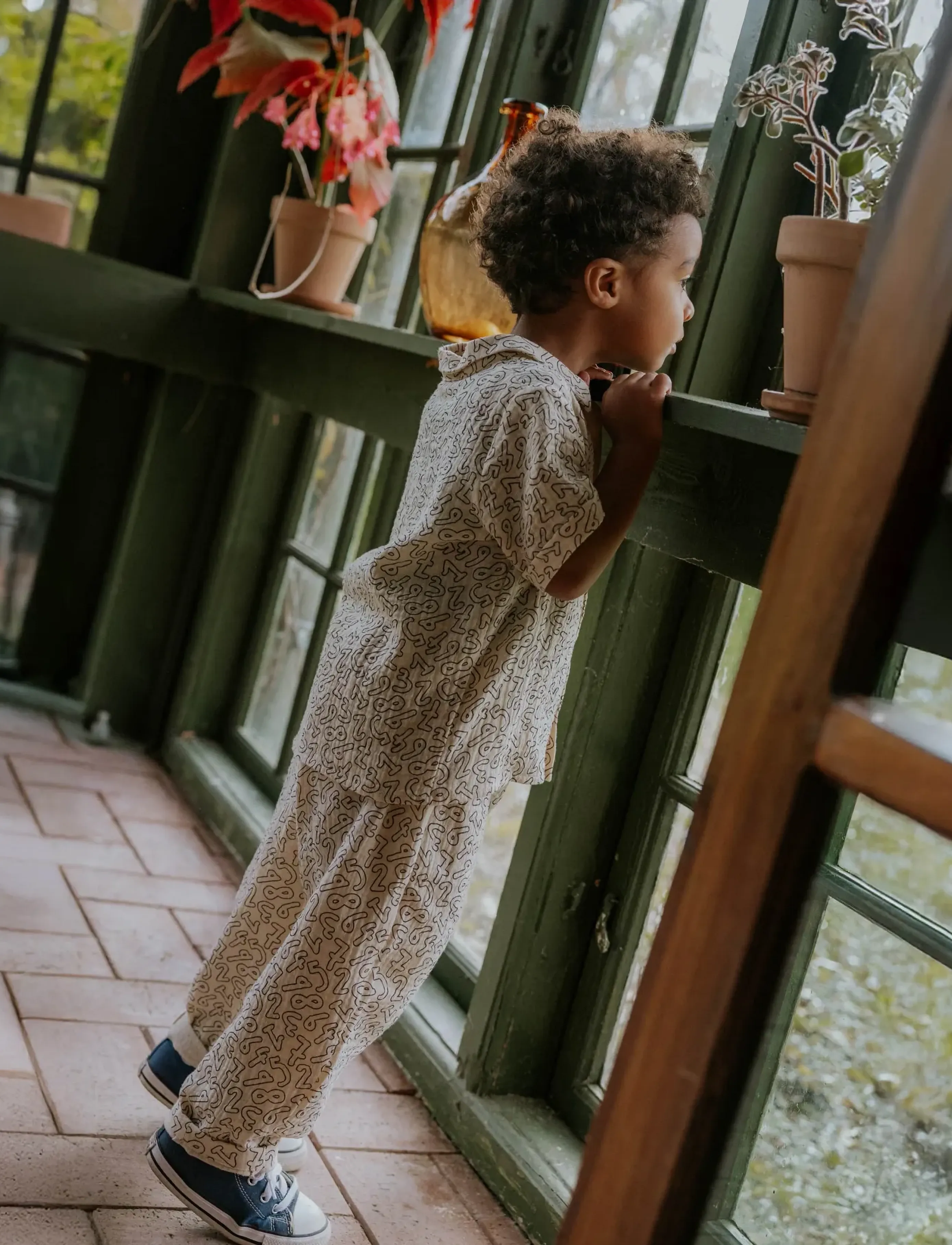 Fliink Elmo Pant, 4 Y, Brown, Underdele > Bukser, Børn