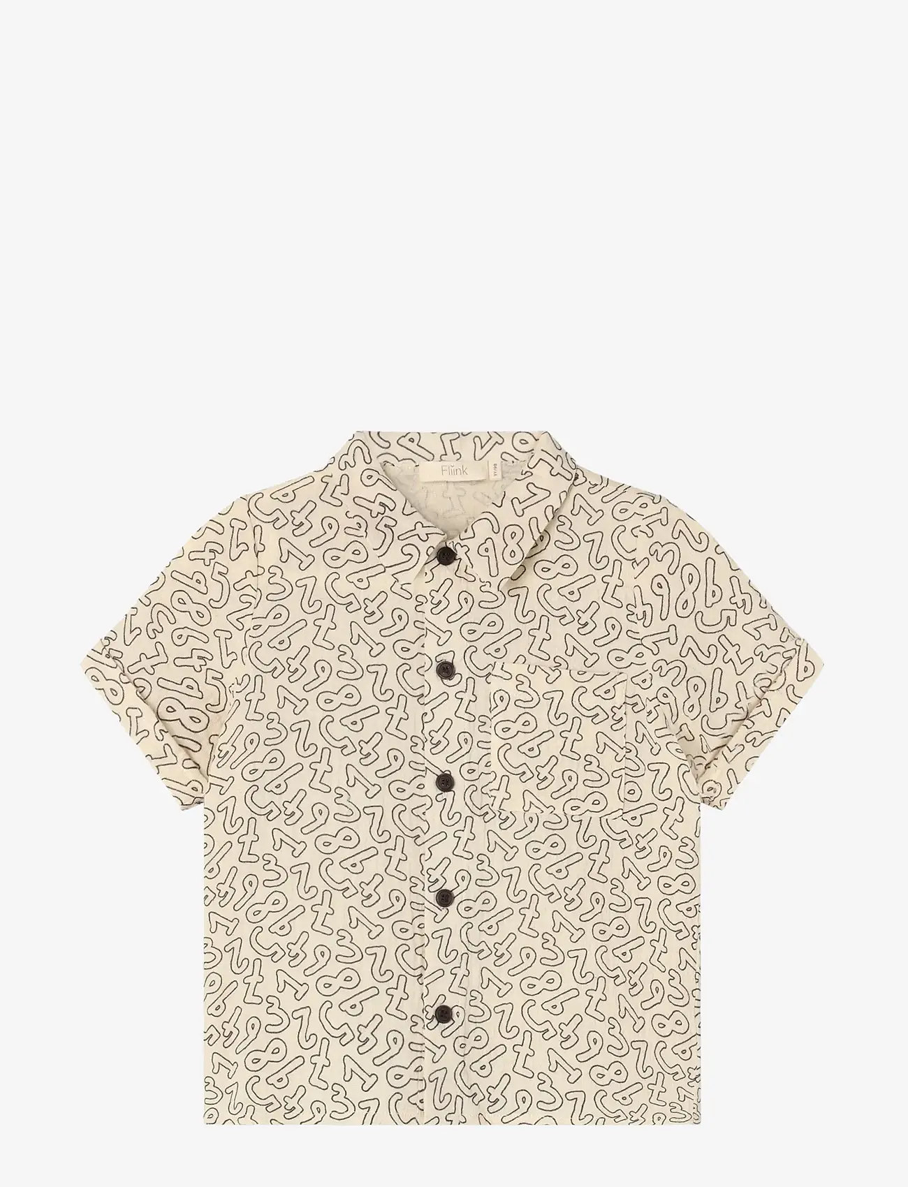 Fliink - ELMO SS SHIRT - kortärmade skjortor - brown - 0