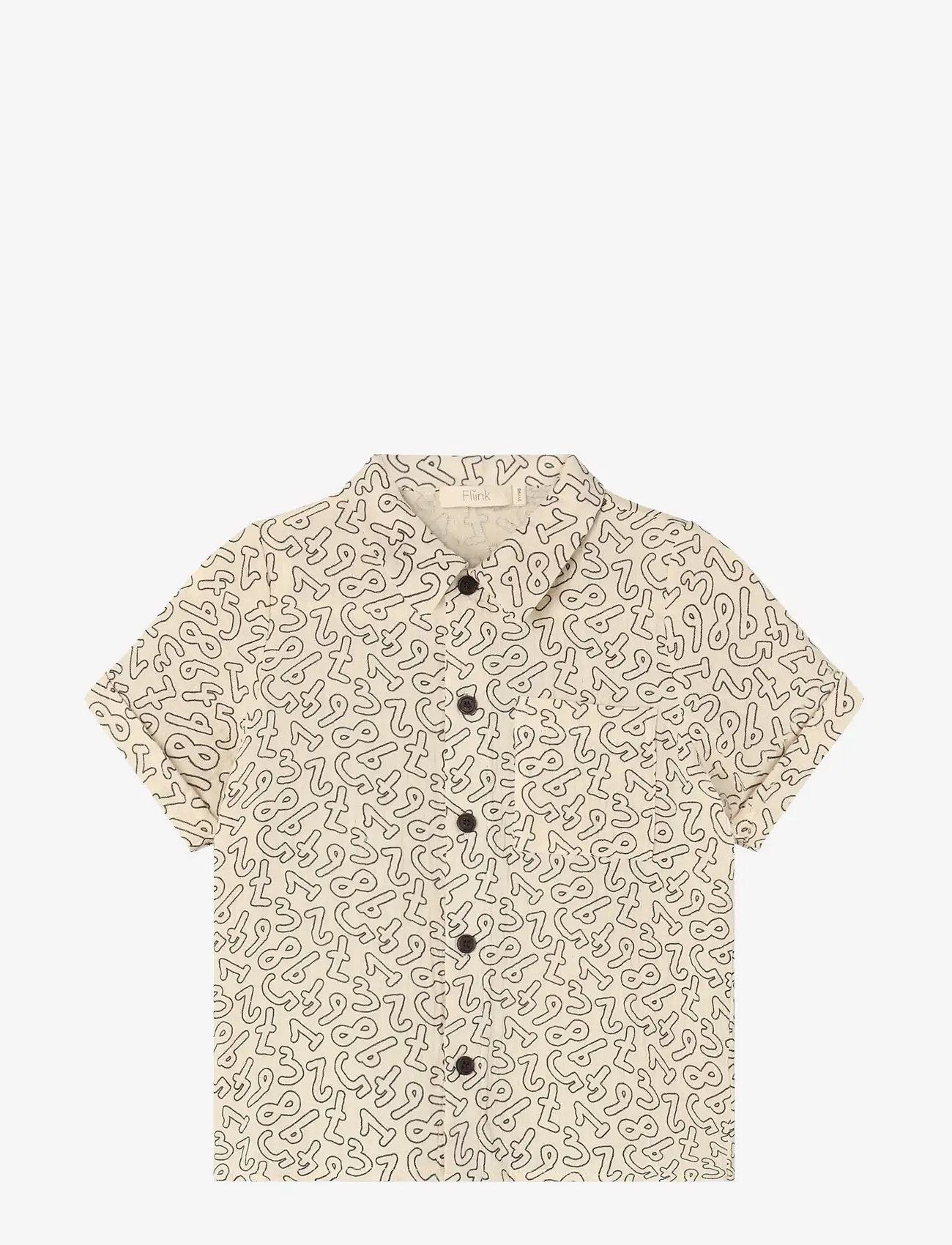 Fliink - ELMO SS SHIRT - kortärmade skjortor - brown - 1