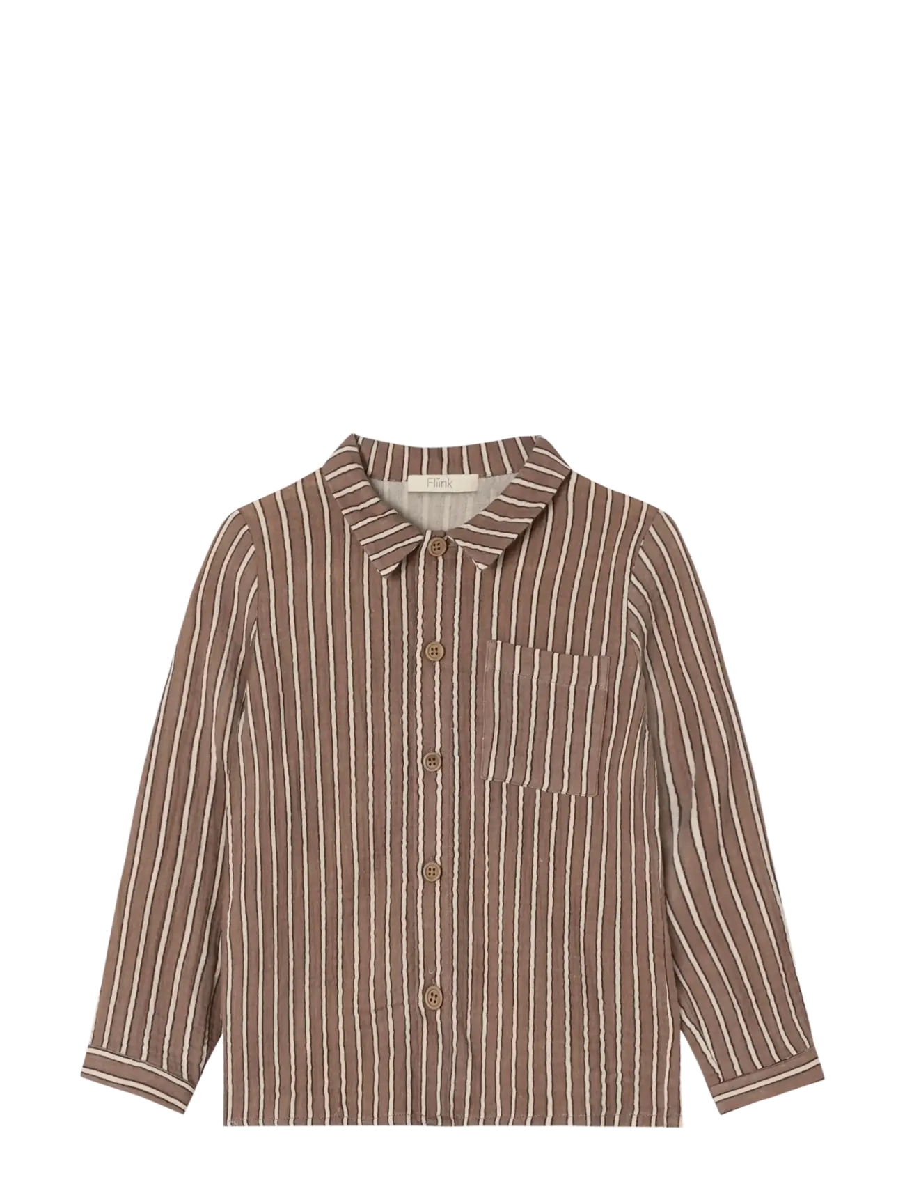 Fliink ELMO LS SHIRT - Skjorter - MULTI COLOURED / brown