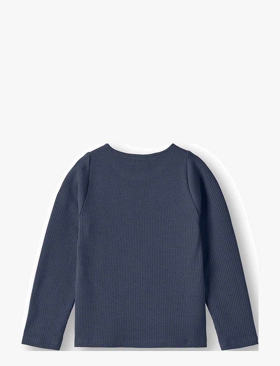 Fliink - KENNA LS BLOUSE - long-sleeved t-shirts - blue - 1