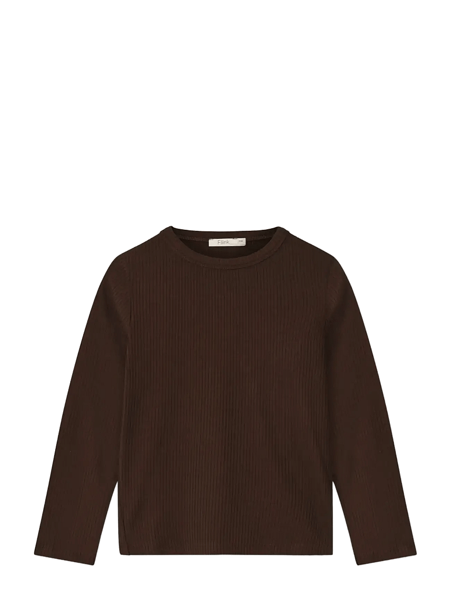 Fliink - KENNA LS BLOUSE - langerma bolir - brown - 0