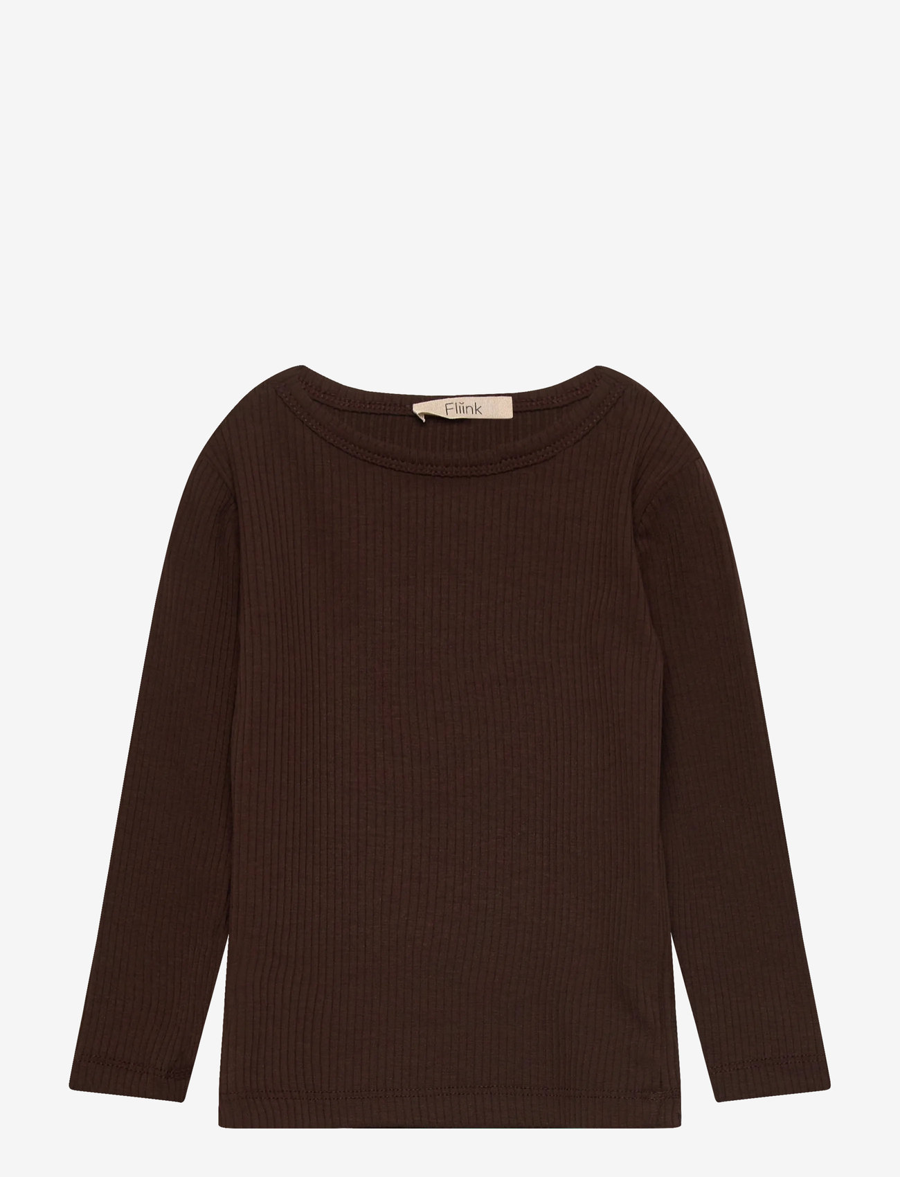 Fliink - KENNA LS BLOUSE - langærmede t-shirts - coffee bean - 0
