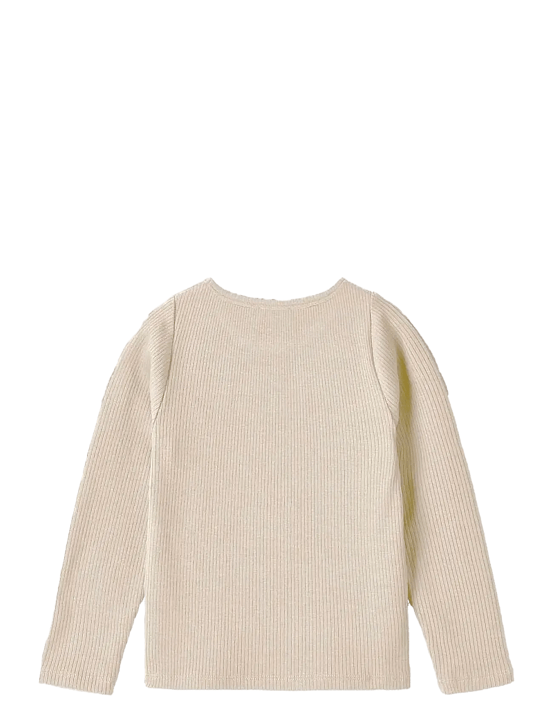 Fliink - KENNA LS BLOUSE - long-sleeved t-shirts - cream - 1