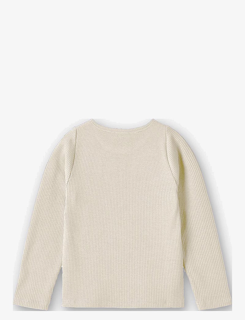 Fliink - KENNA LS BLOUSE - långärmade t-shirts - cream - 1