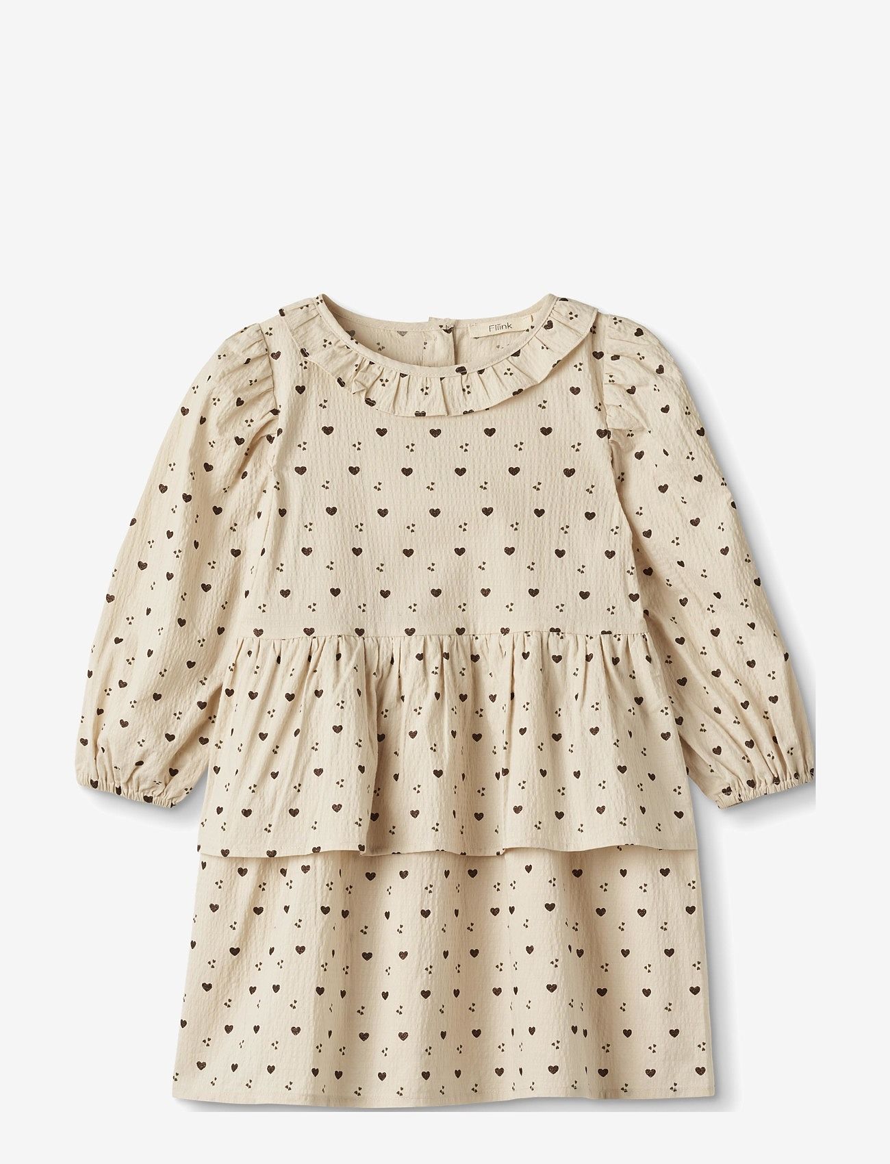 Fliink - WINTER LS DRESS - sandshell aop - 0