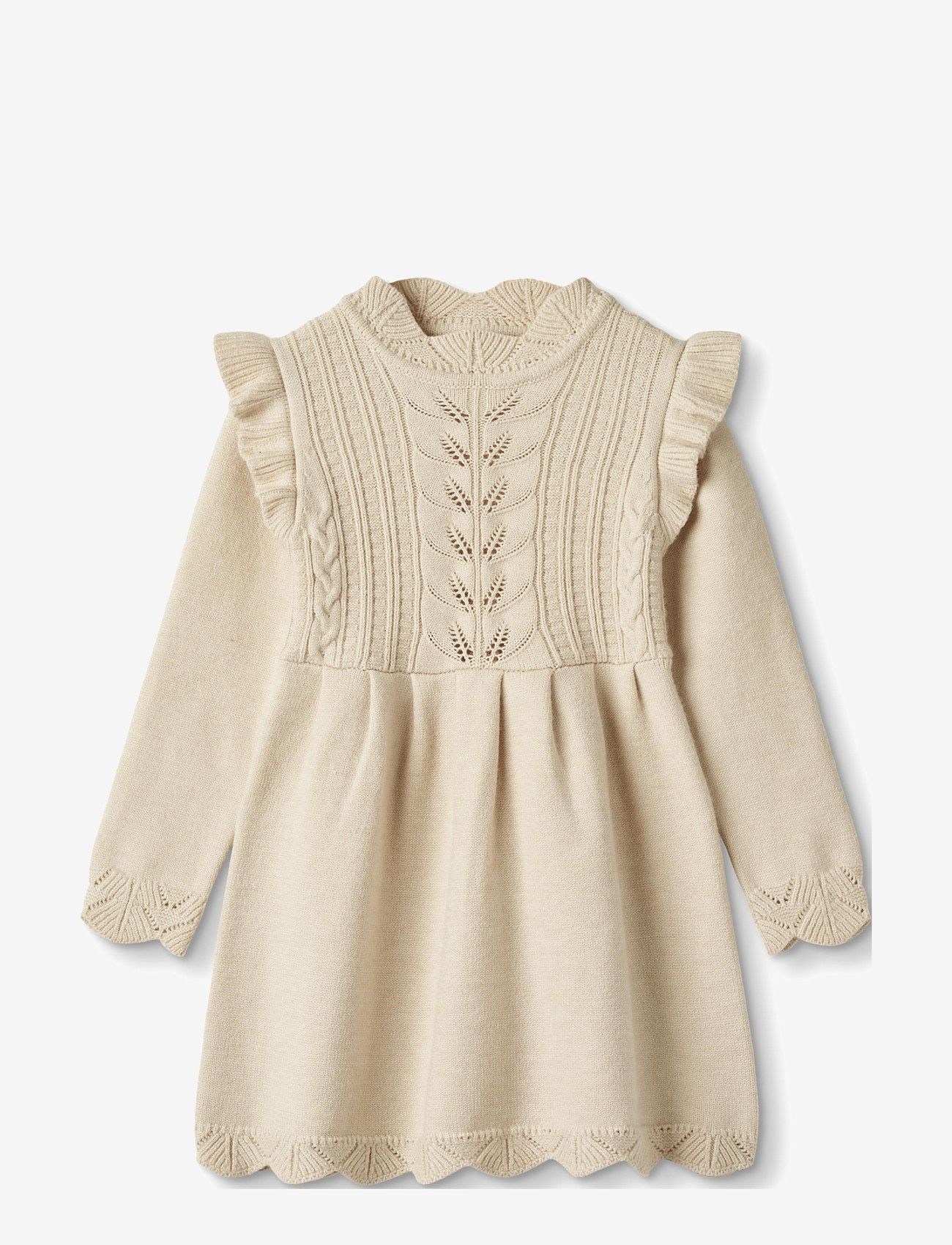 Fliink - ALILLY DRESS - pikkade varrukatega beebi kleidid - cream - 0