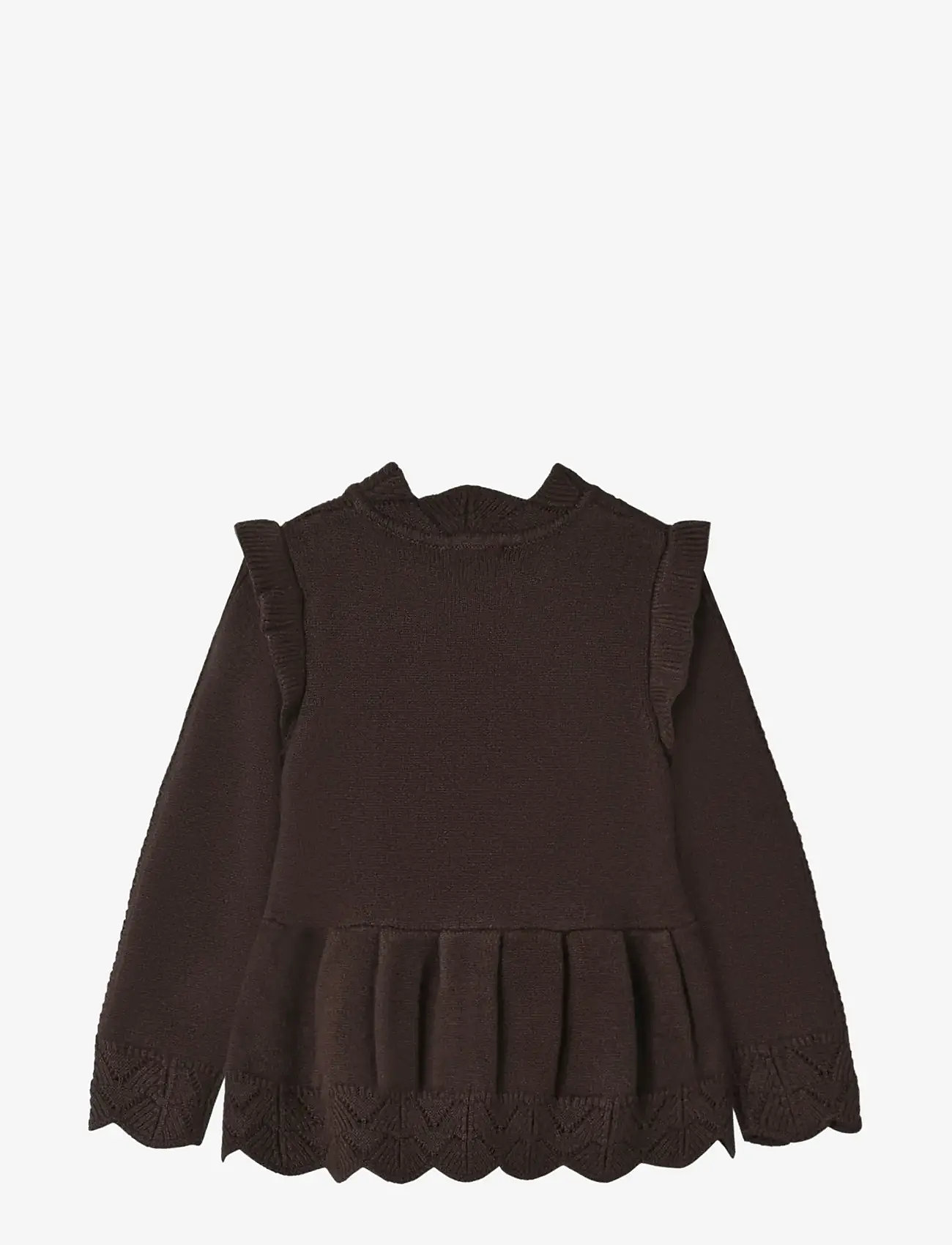 Fliink - ALILLY PEPLUM PULLOVER - efterårstøj - coffee bean - 1