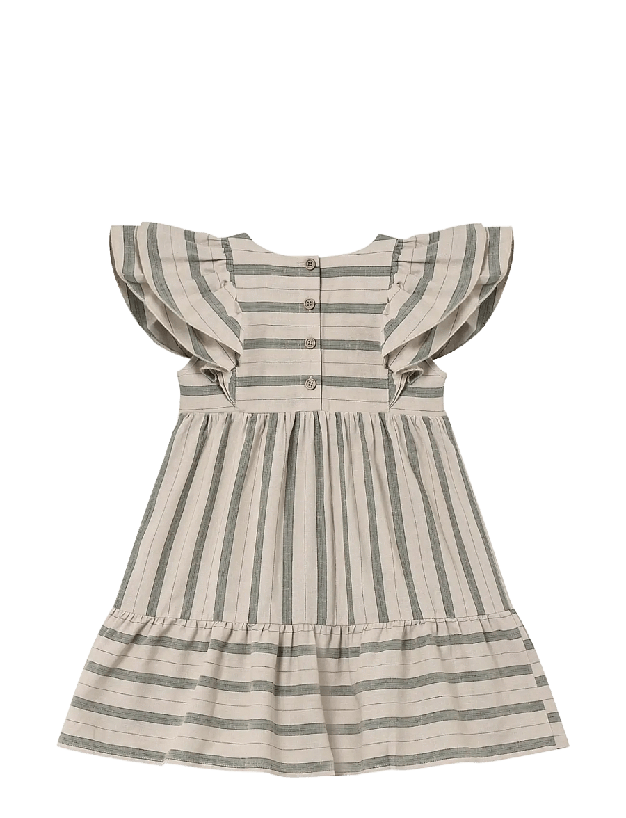 Fliink - VIRA SS DRESS - kurzärmelige freizeitkleider - green - 2